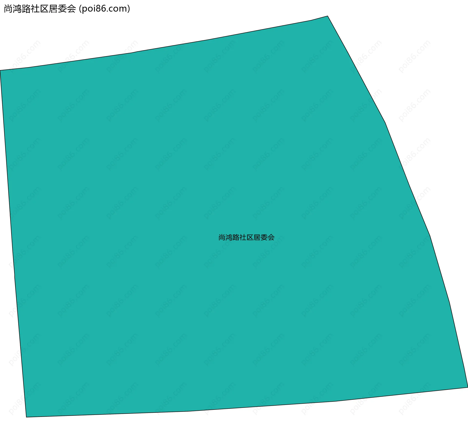 尚鸿路社区居委会边界地图
