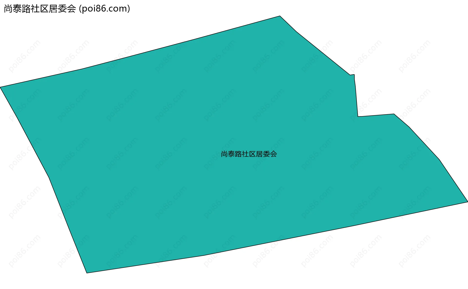 尚泰路社区居委会边界地图