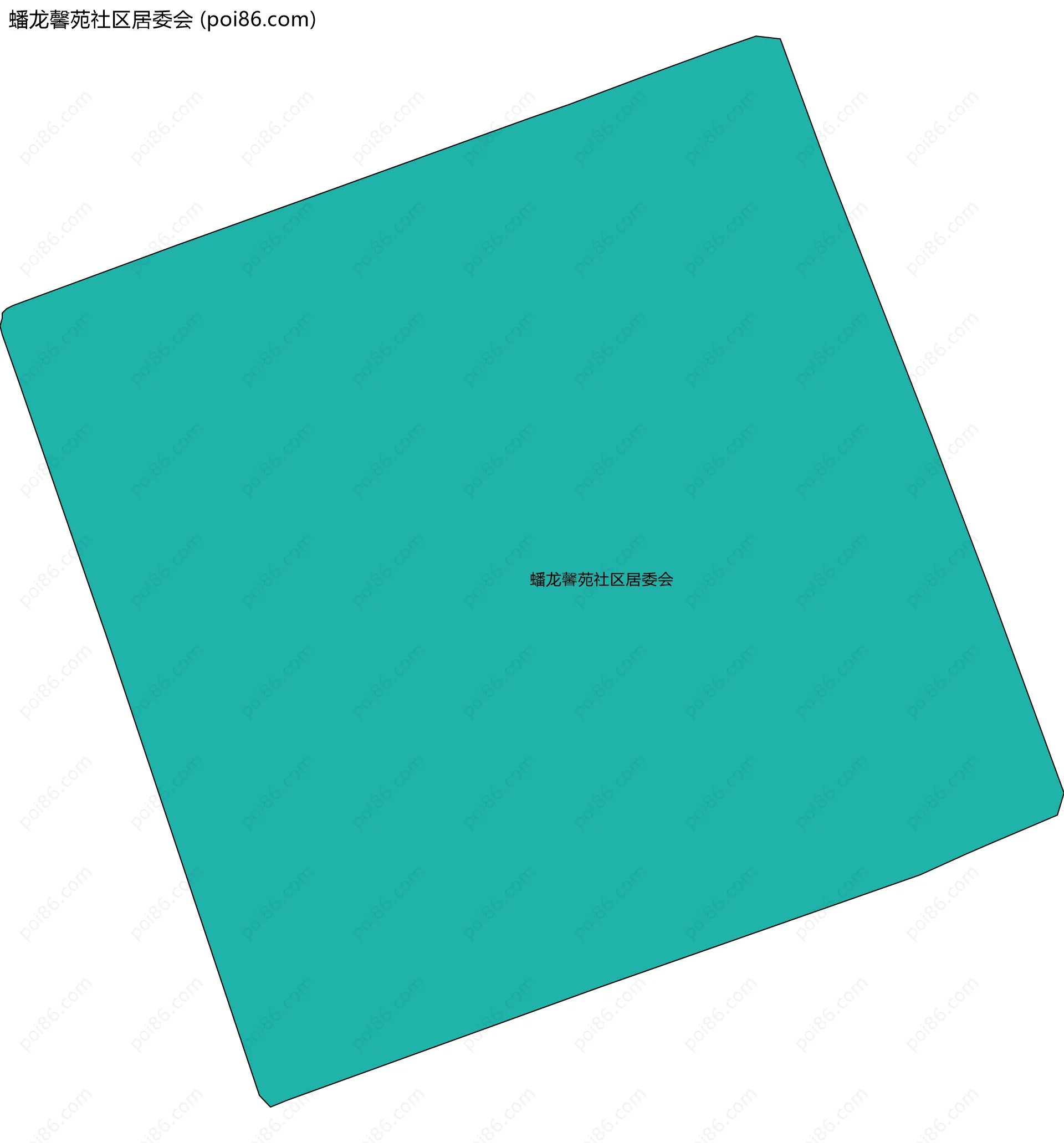 蟠龙馨苑社区居委会边界地图