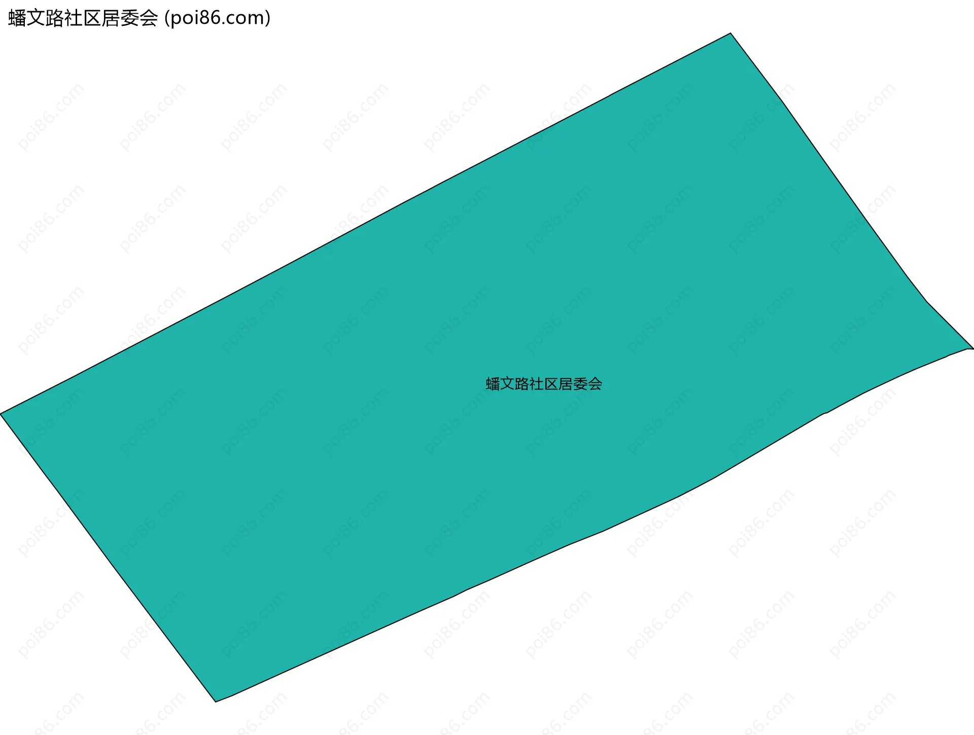 蟠文路社区居委会边界地图