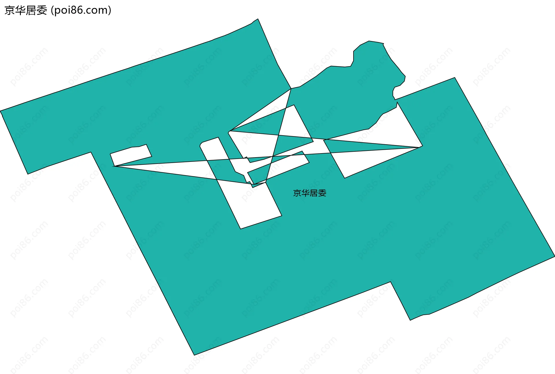 京华居委边界地图