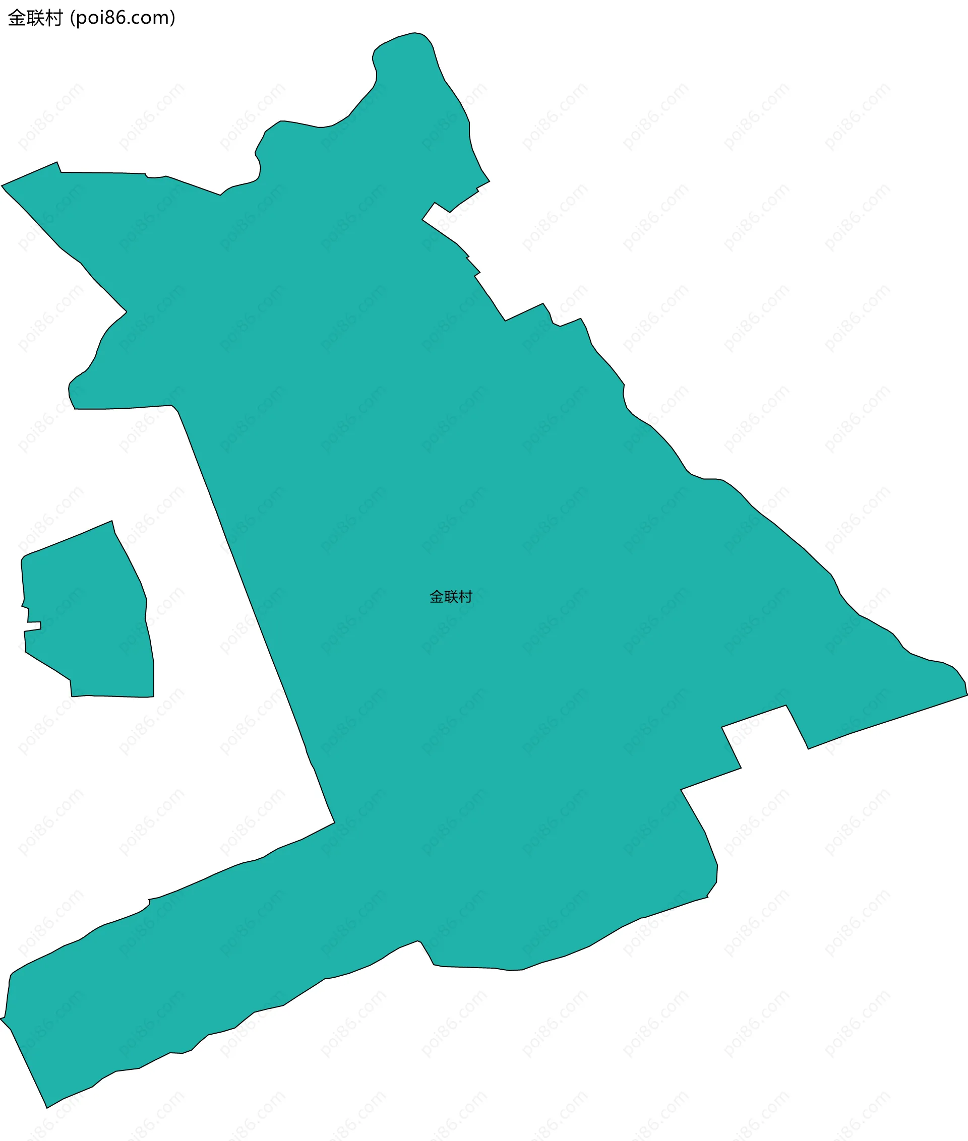 金联村边界地图