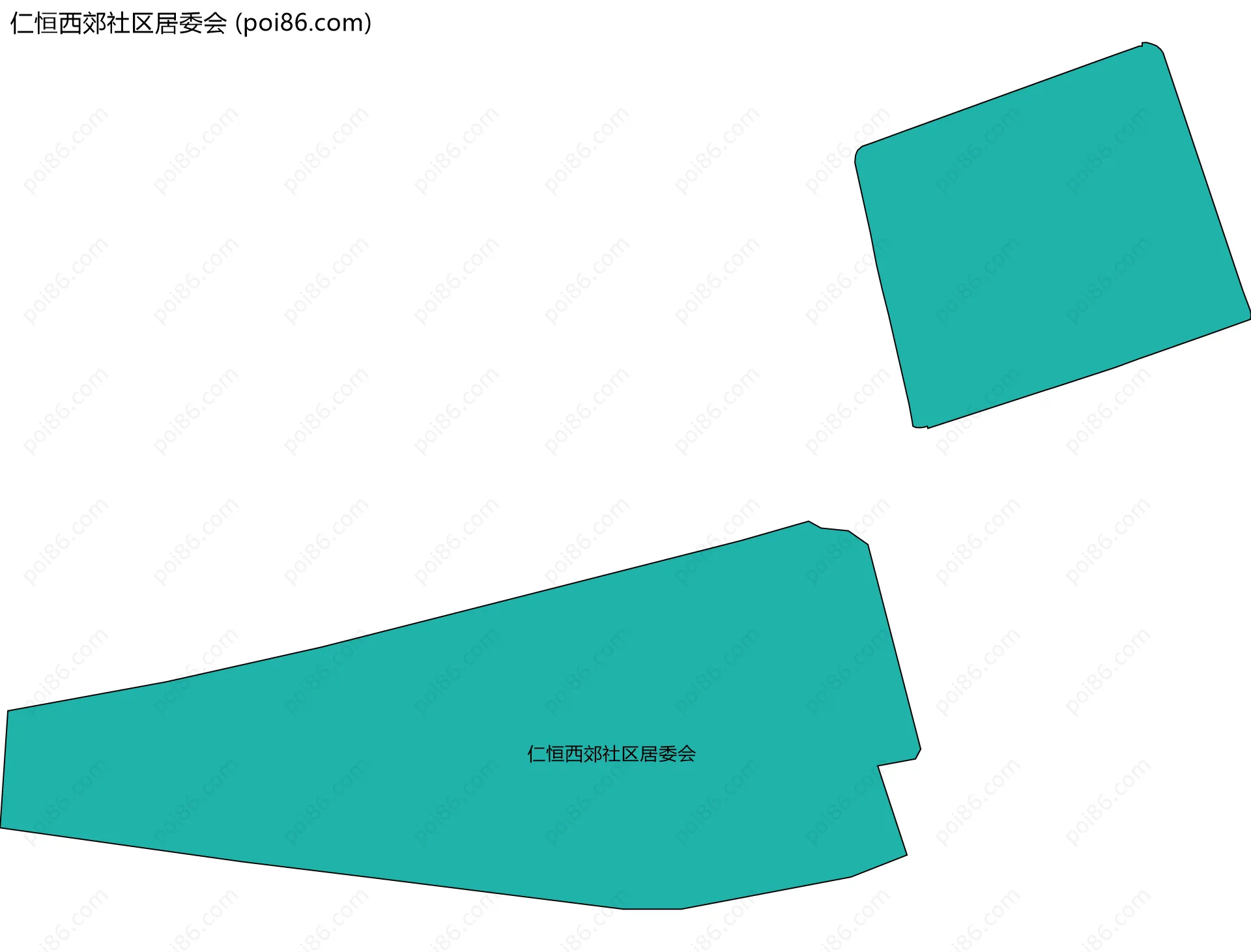 仁恒西郊社区居委会边界地图