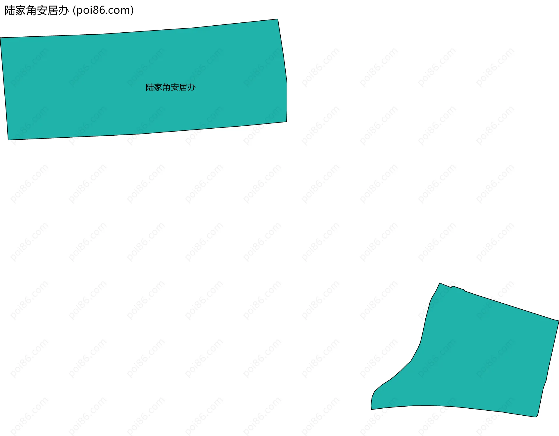 陆家角安居办边界地图