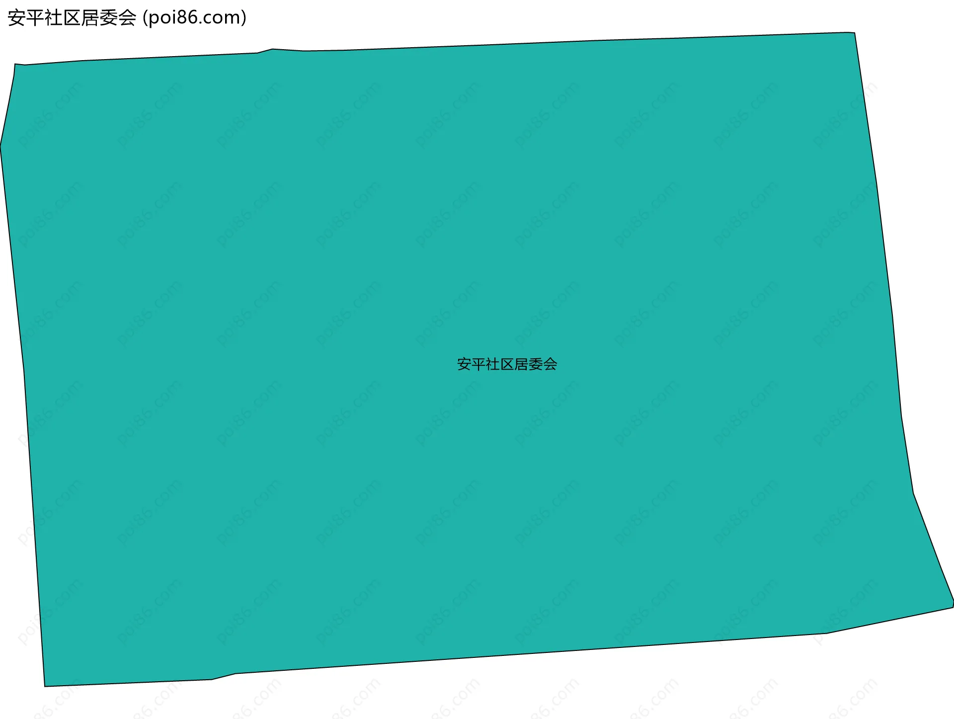 安平社区居委会边界地图