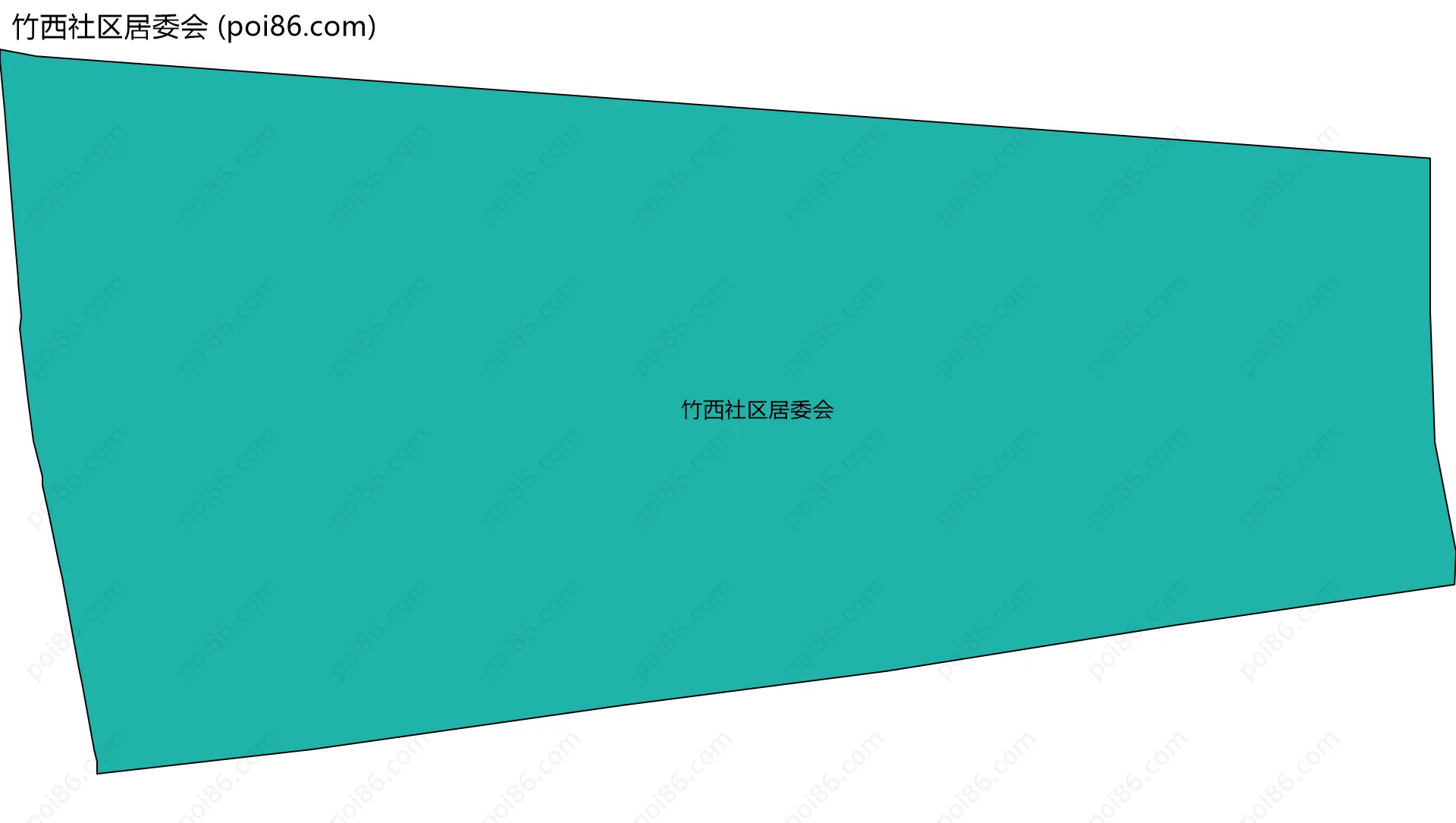 竹西社区居委会边界地图