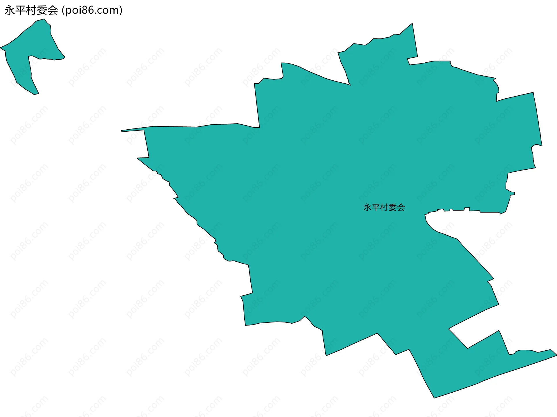 永平村委会边界地图