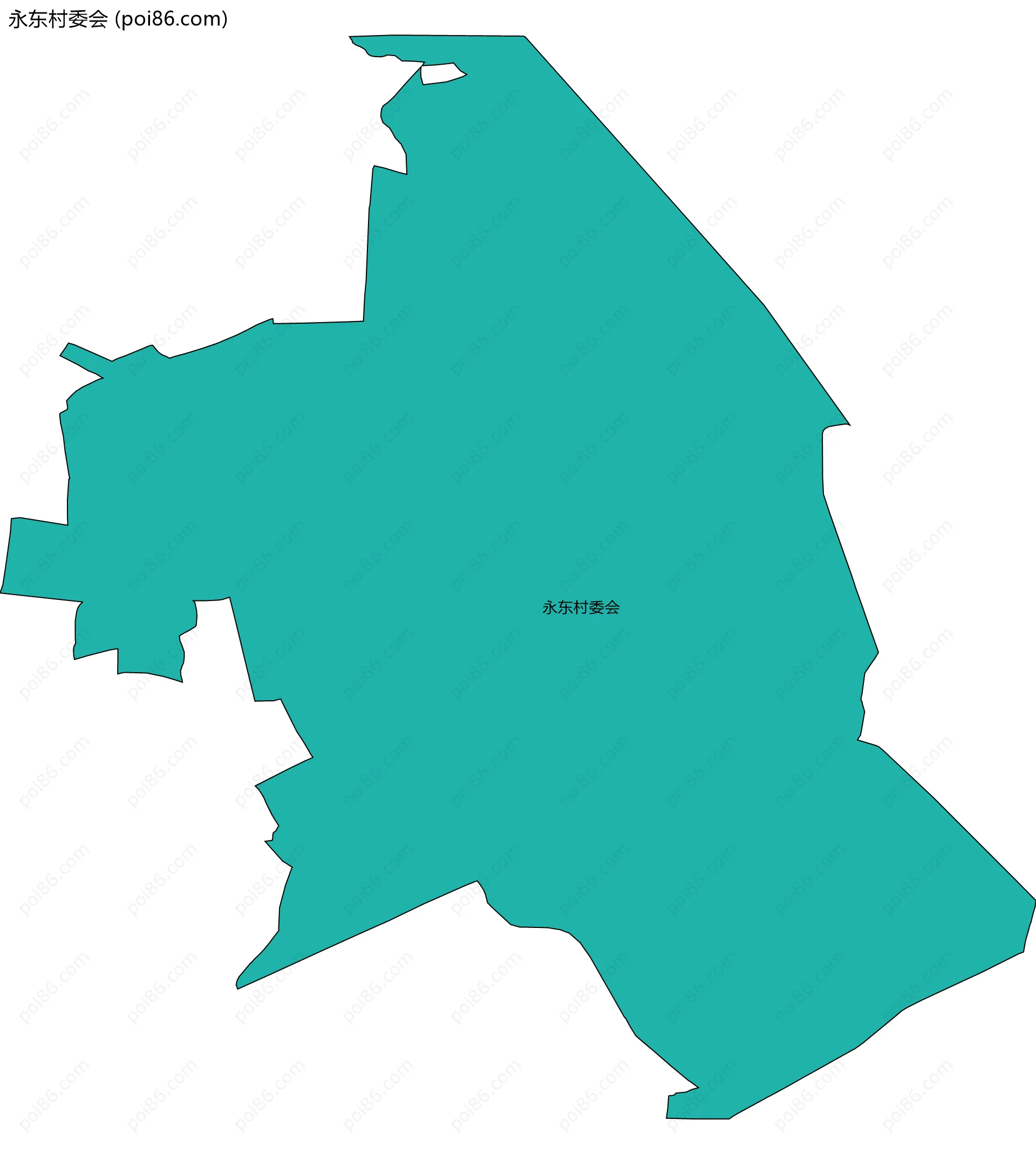 永东村委会边界地图