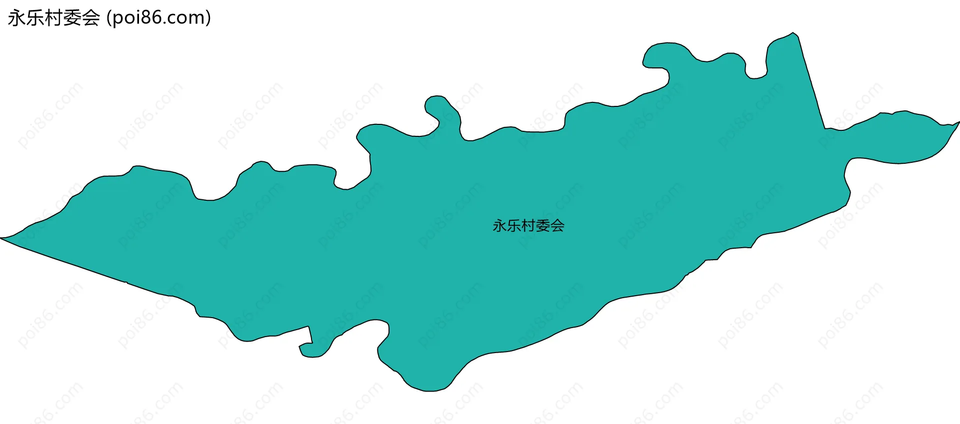 永乐村委会边界地图