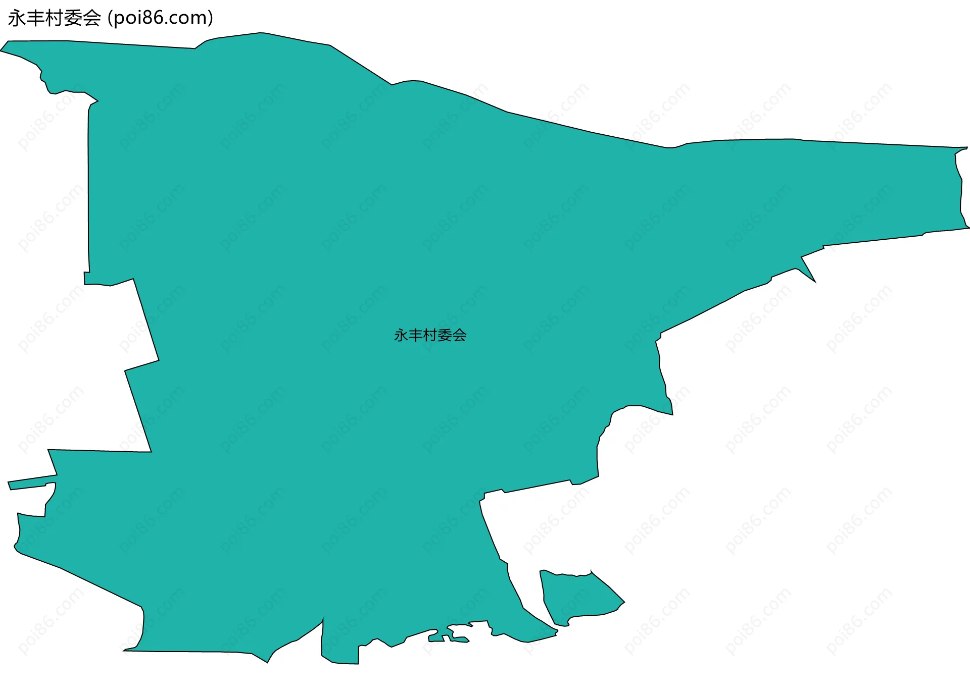 永丰村委会边界地图