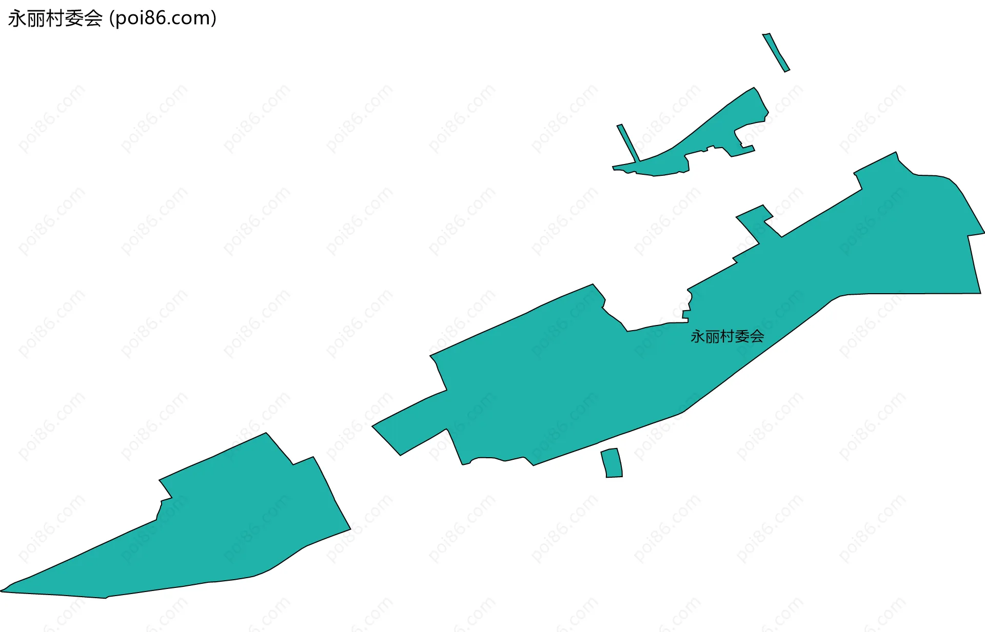永丽村委会边界地图