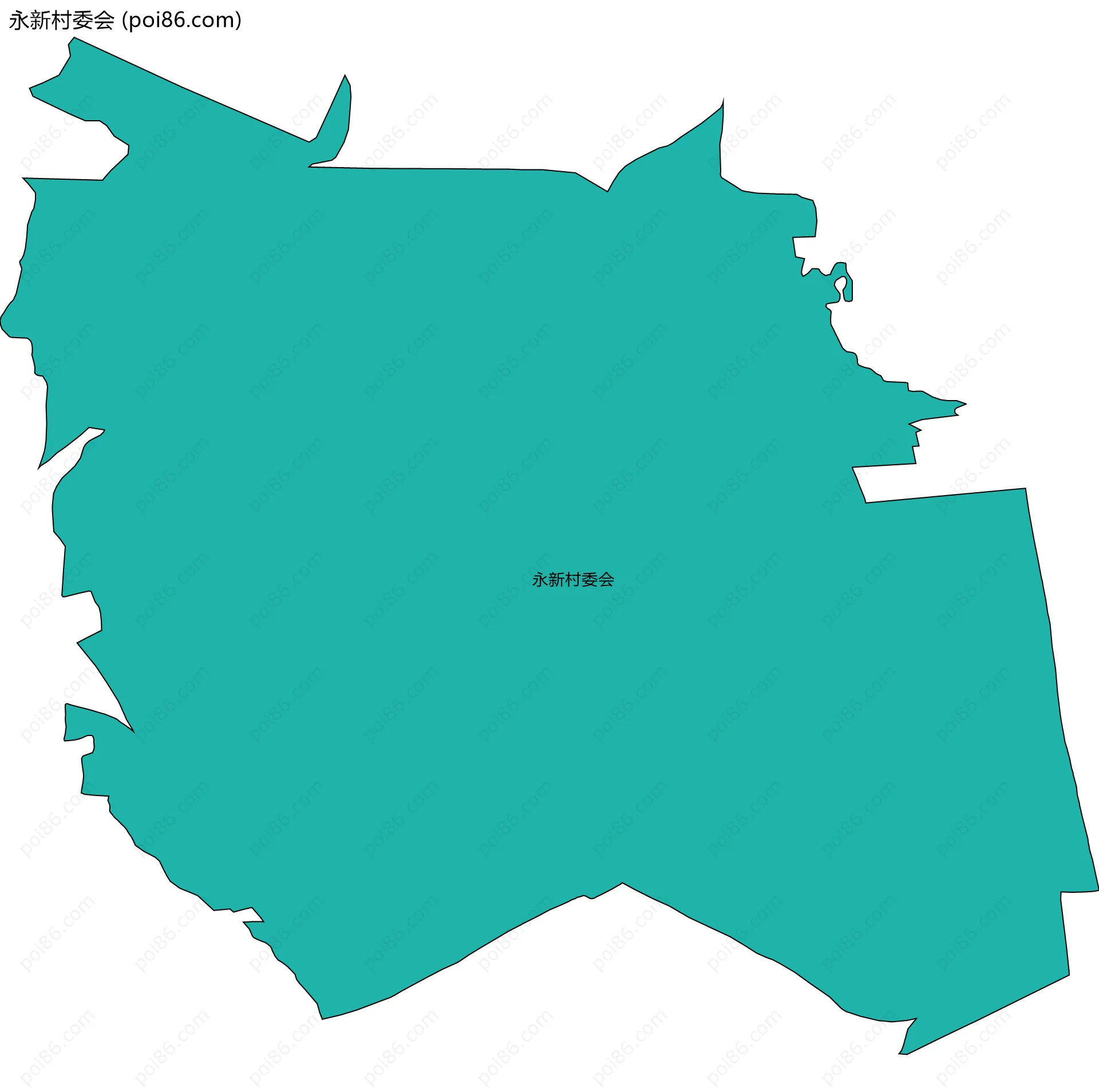 永新村委会边界地图