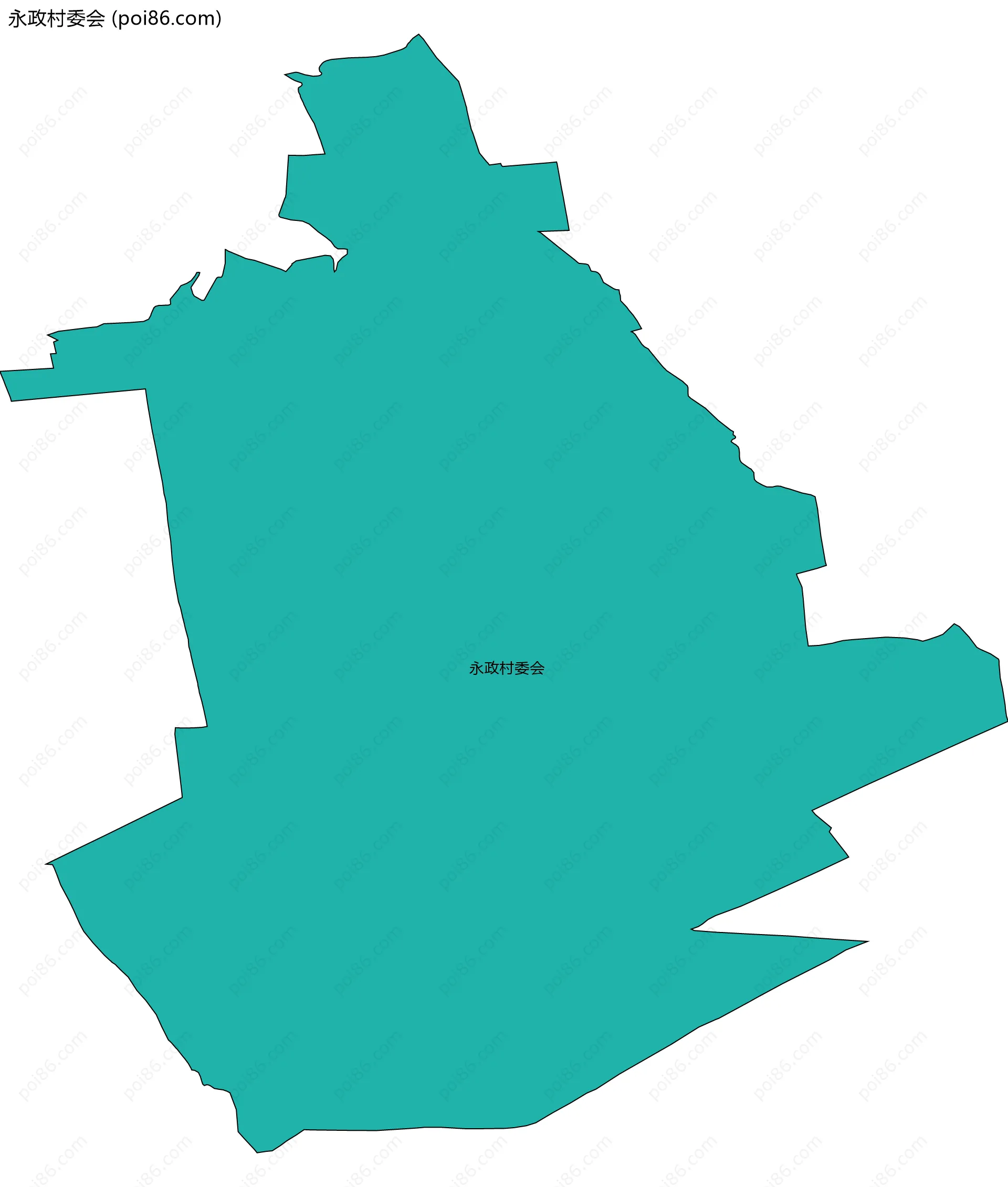 永政村委会边界地图