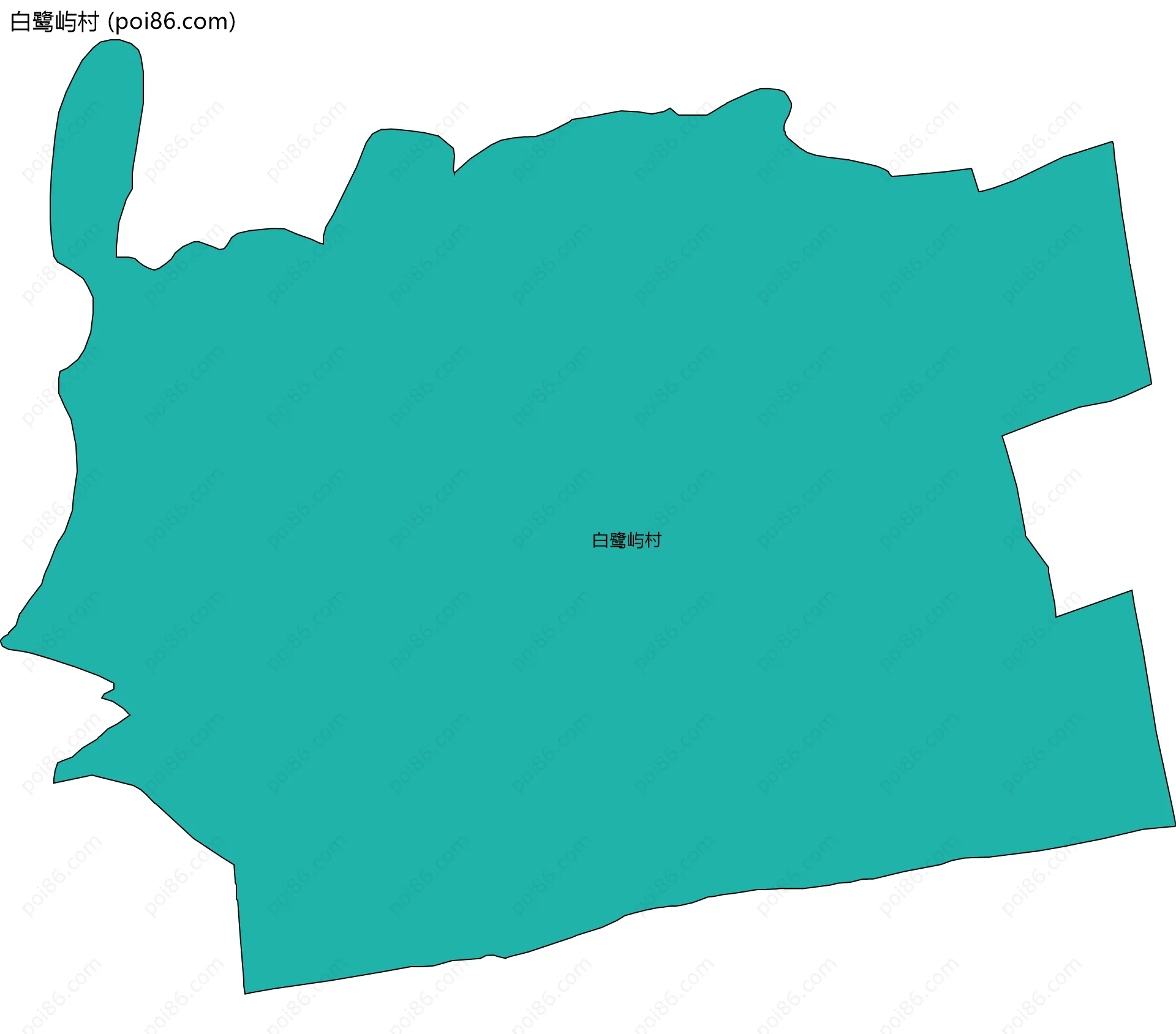 白鹭屿村边界地图