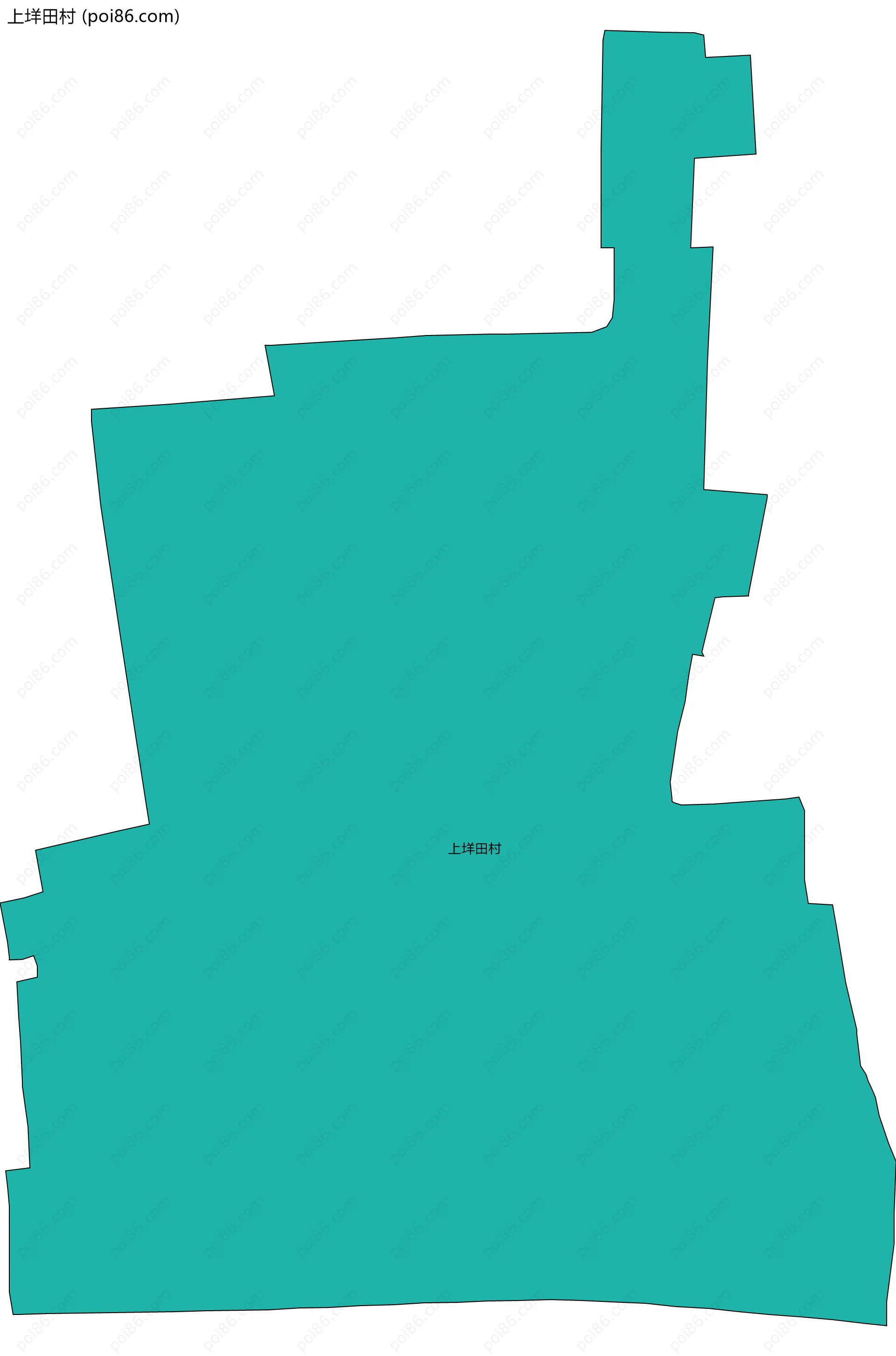 上垟田村边界地图