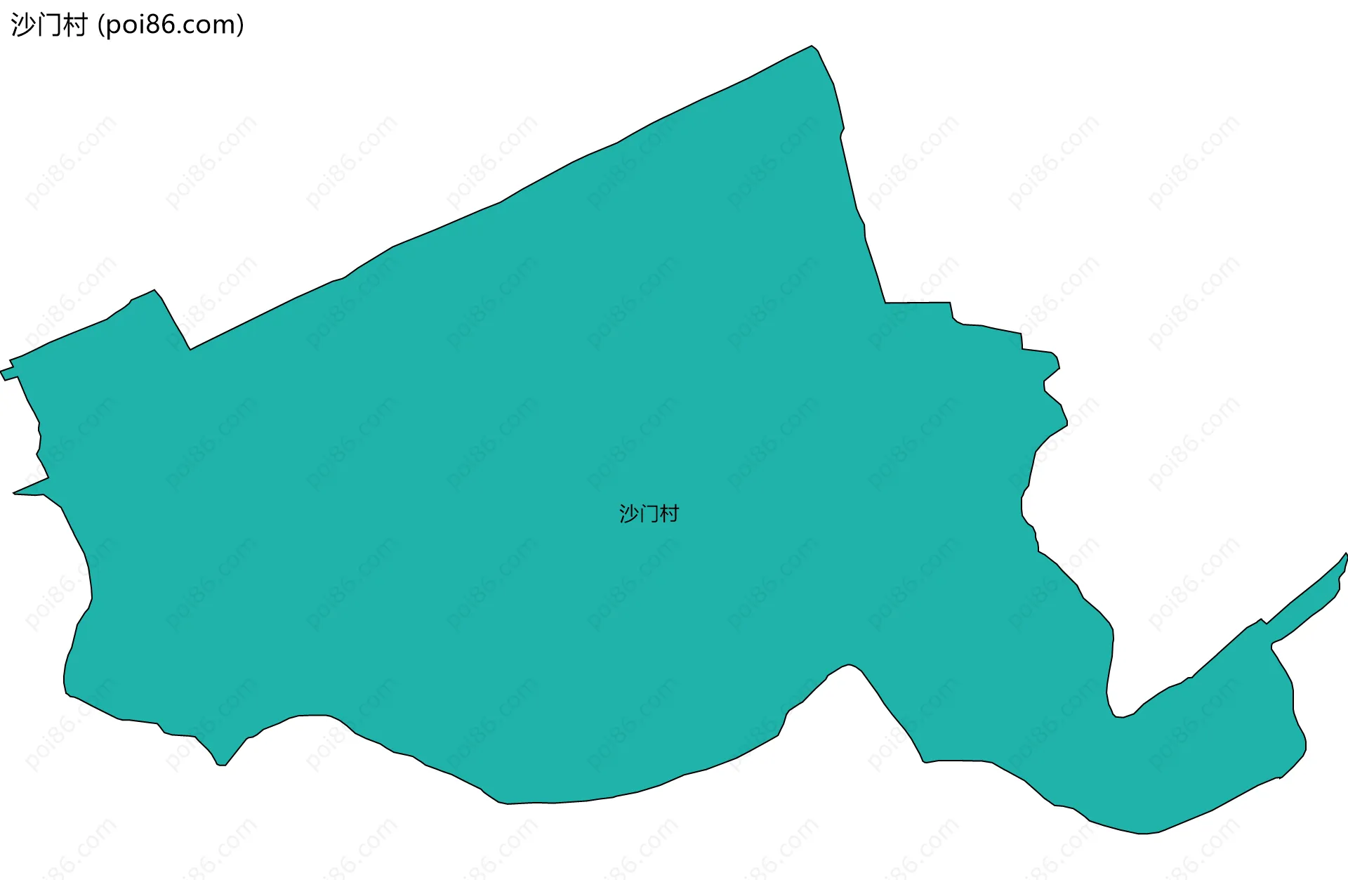 沙门村边界地图