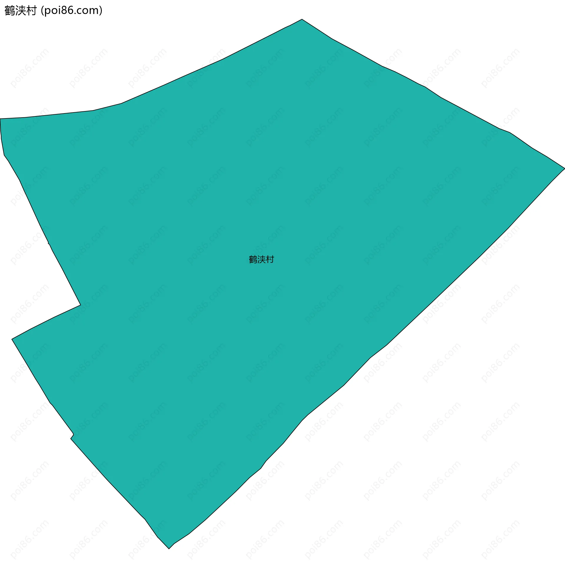 鹤浃村边界地图