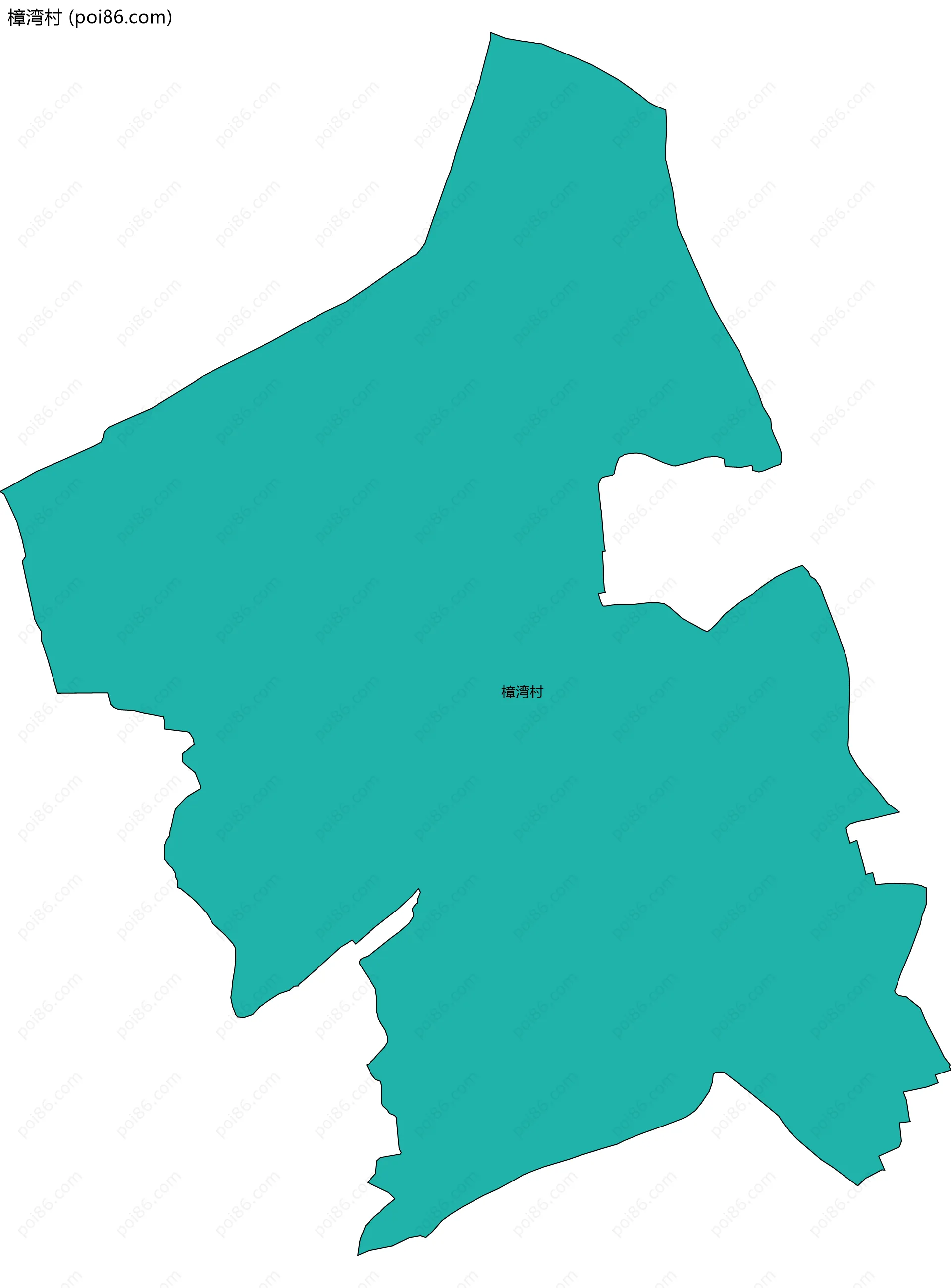 樟湾村边界地图