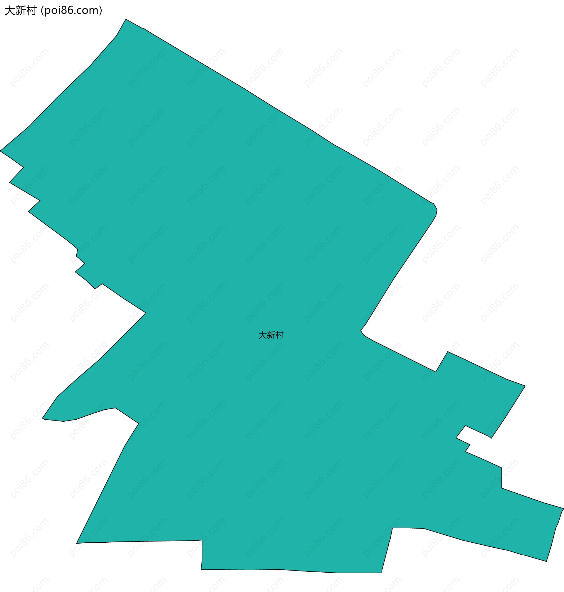 大新村边界地图