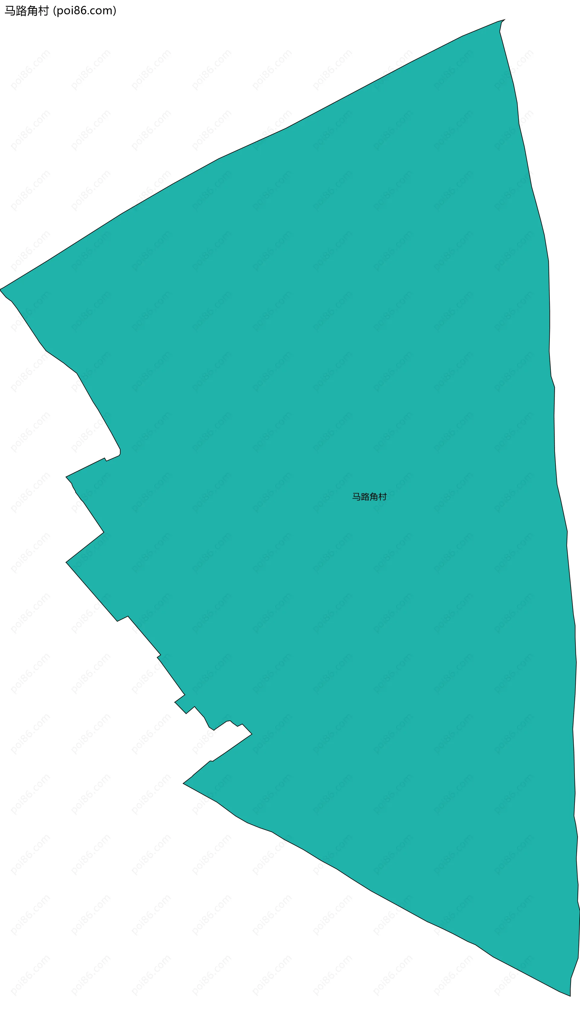 马路角村边界地图