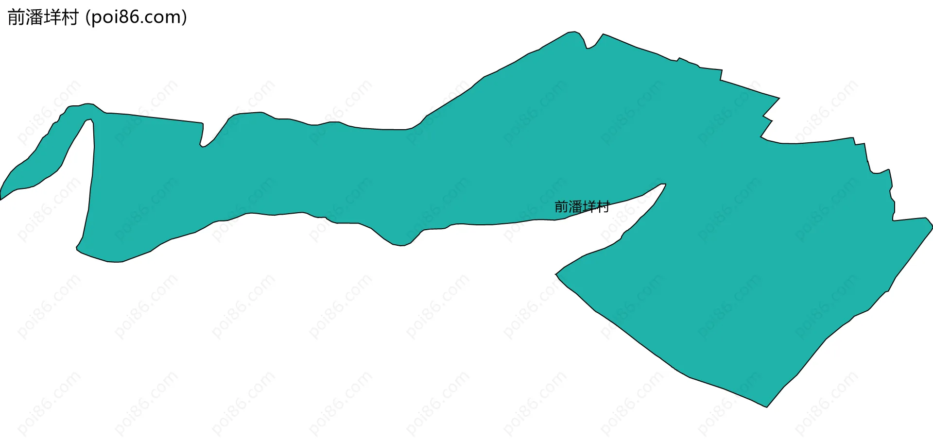 前潘垟村边界地图