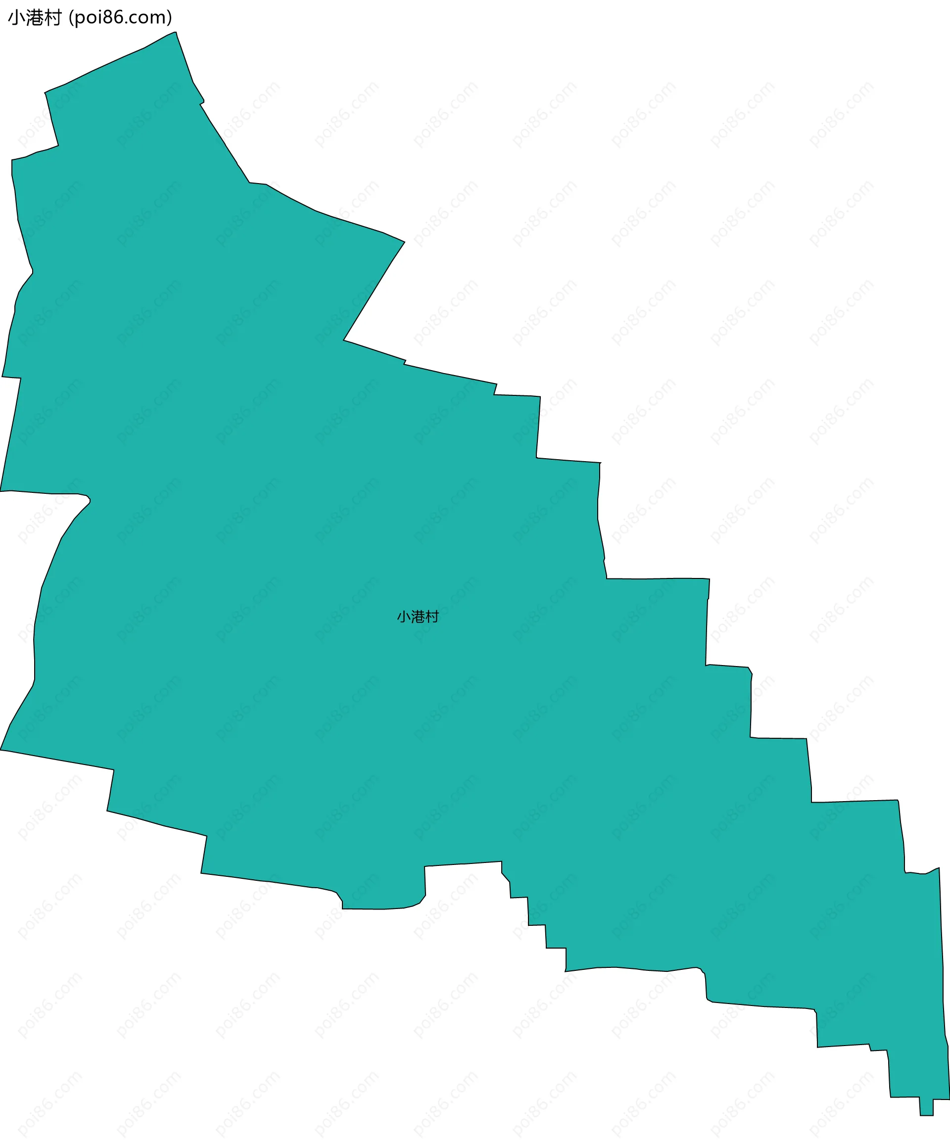 小港村边界地图