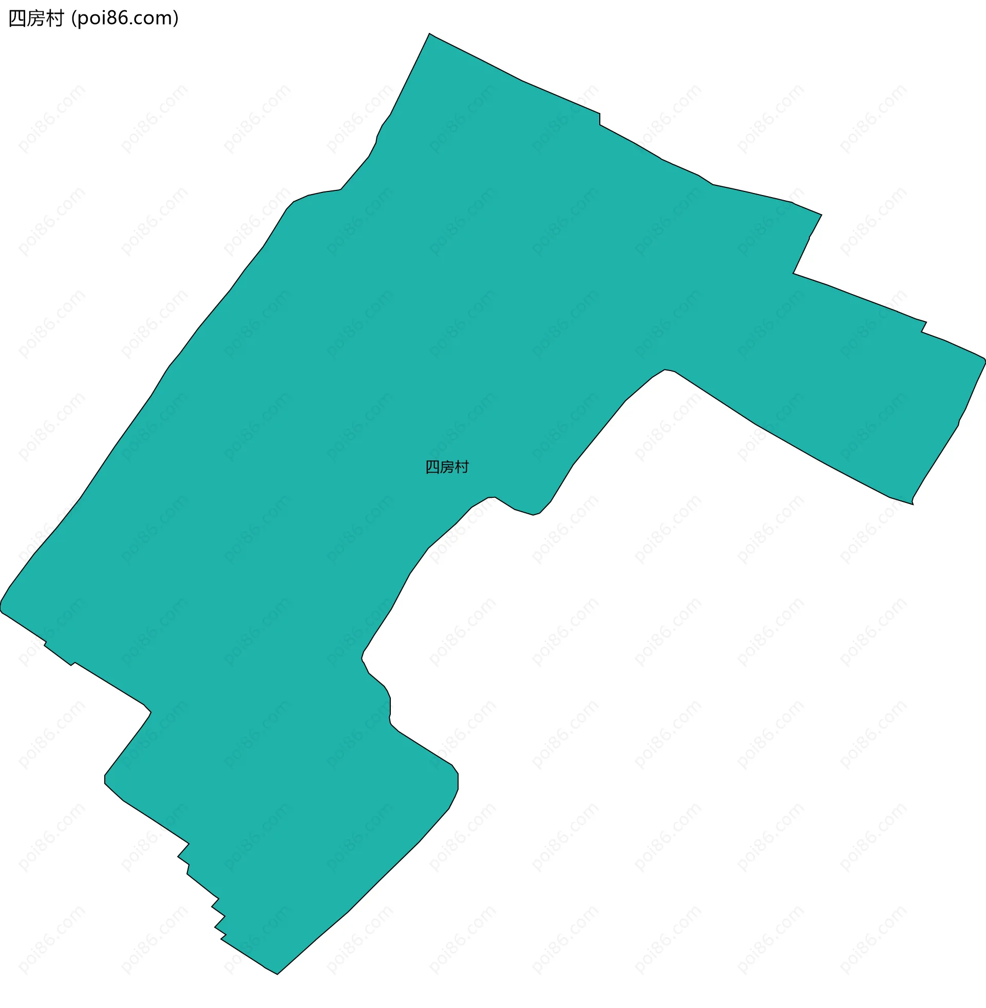 四房村边界地图