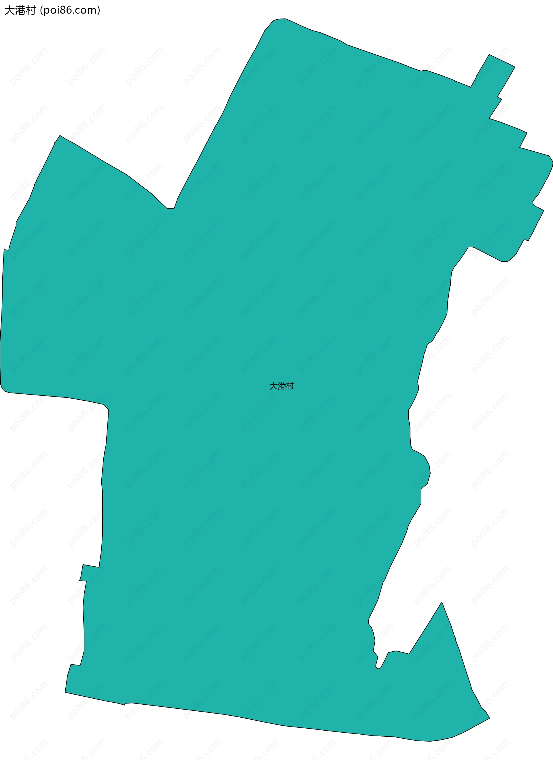 大港村边界地图