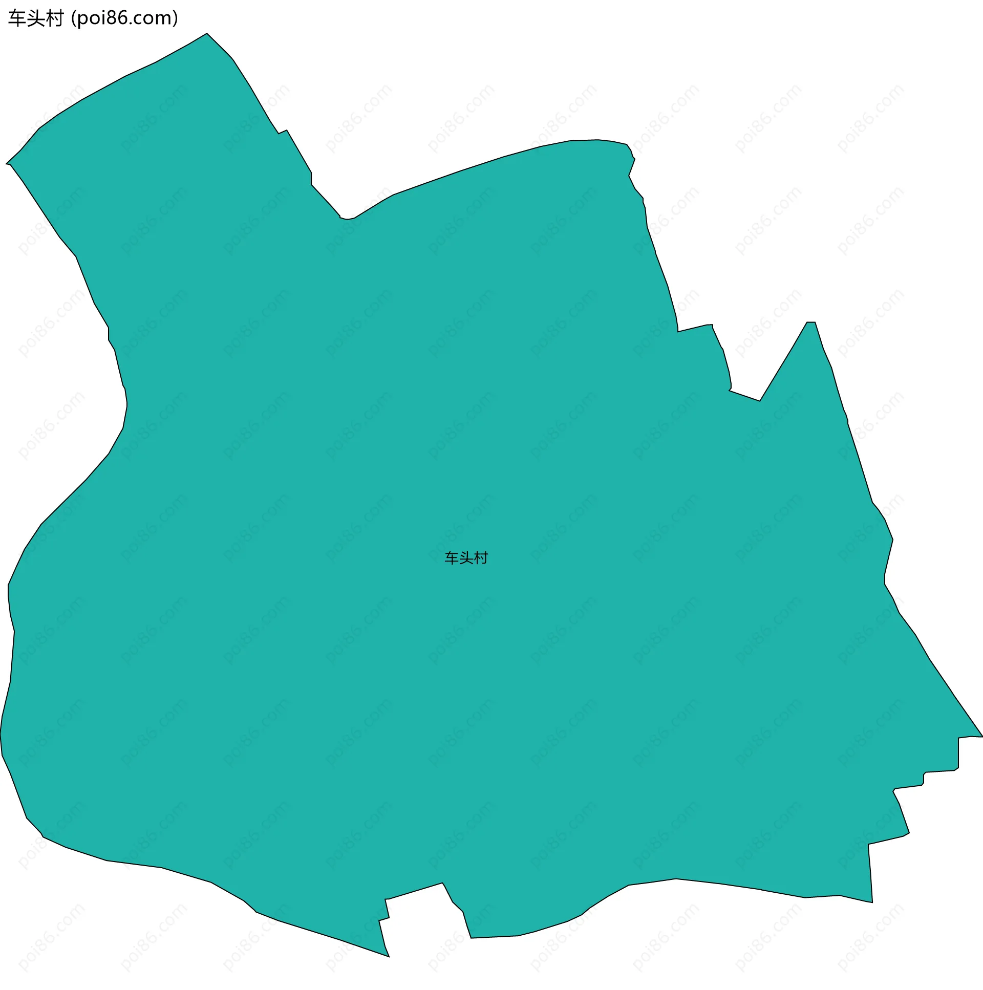 车头村边界地图