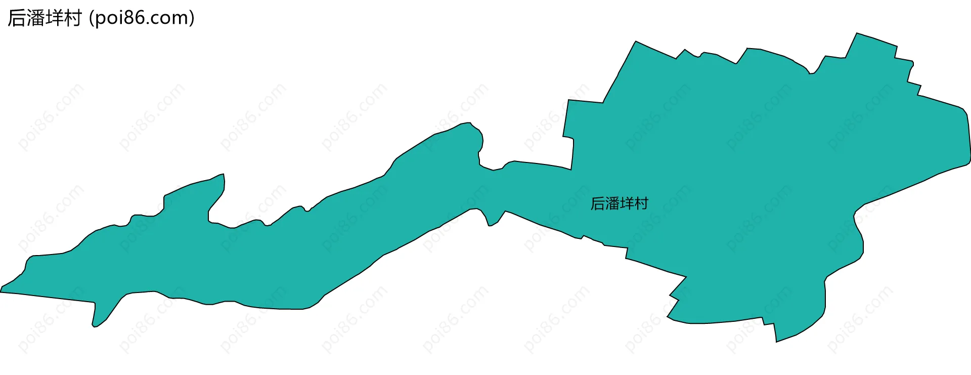 后潘垟村边界地图