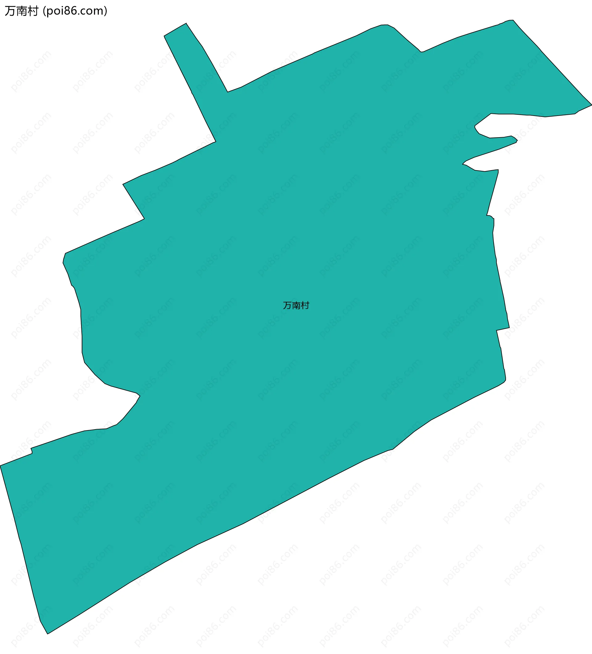 万南村边界地图