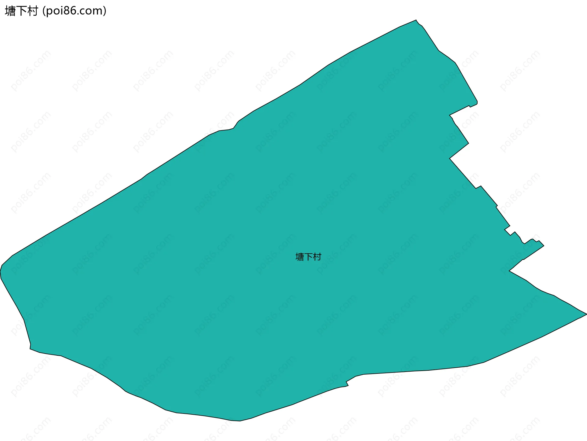 塘下村边界地图