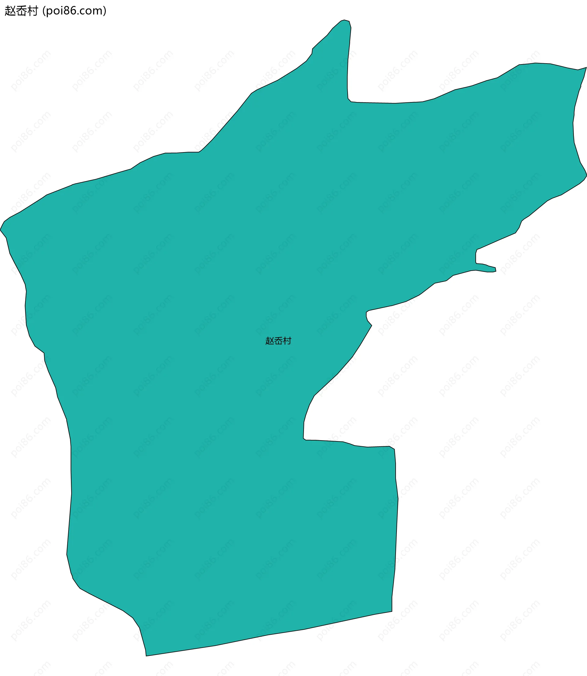 赵岙村边界地图