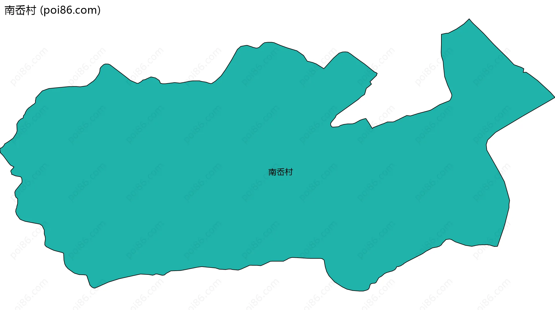 南岙村边界地图