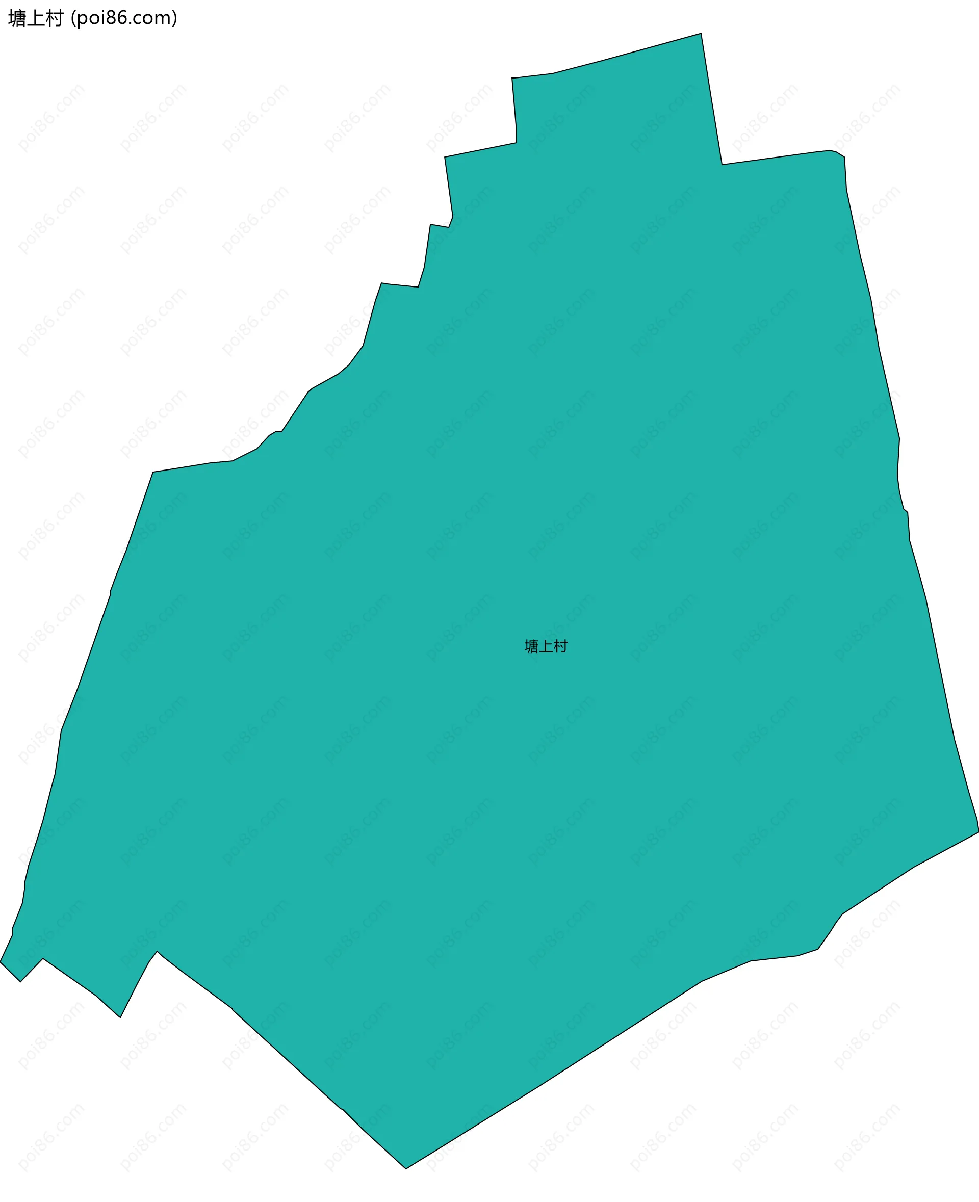 塘上村边界地图