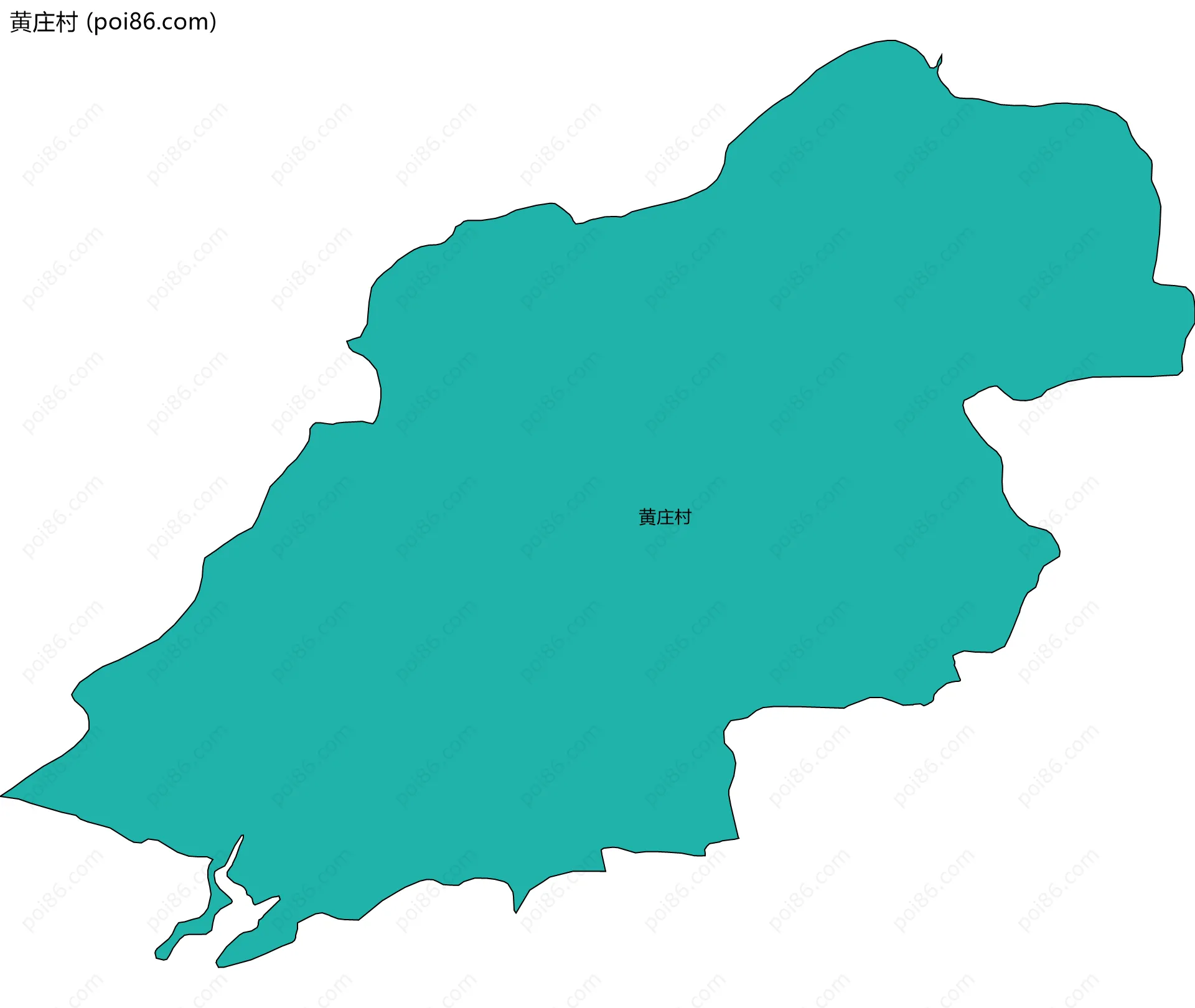 黄庄村边界地图