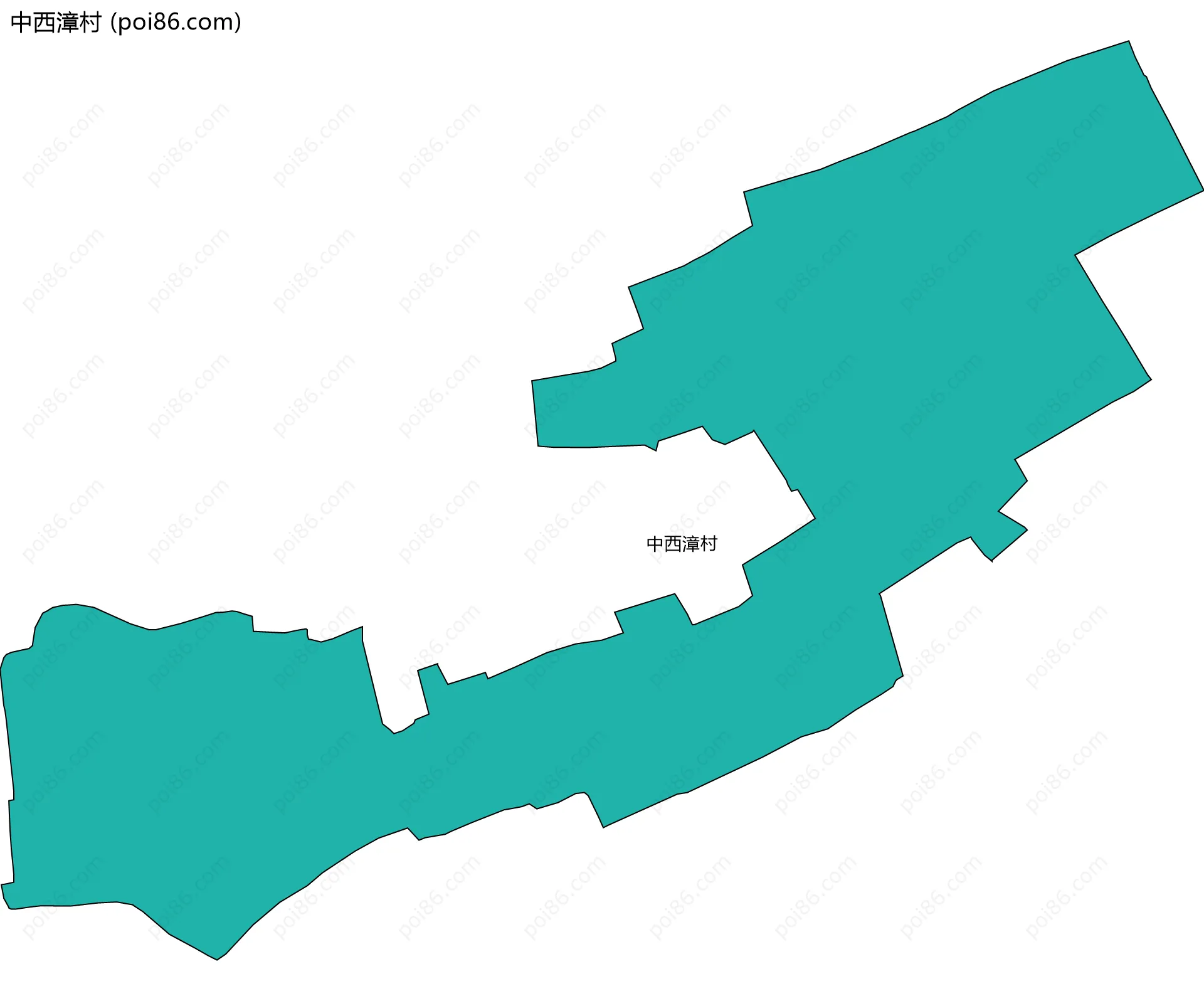 中西漳村边界地图