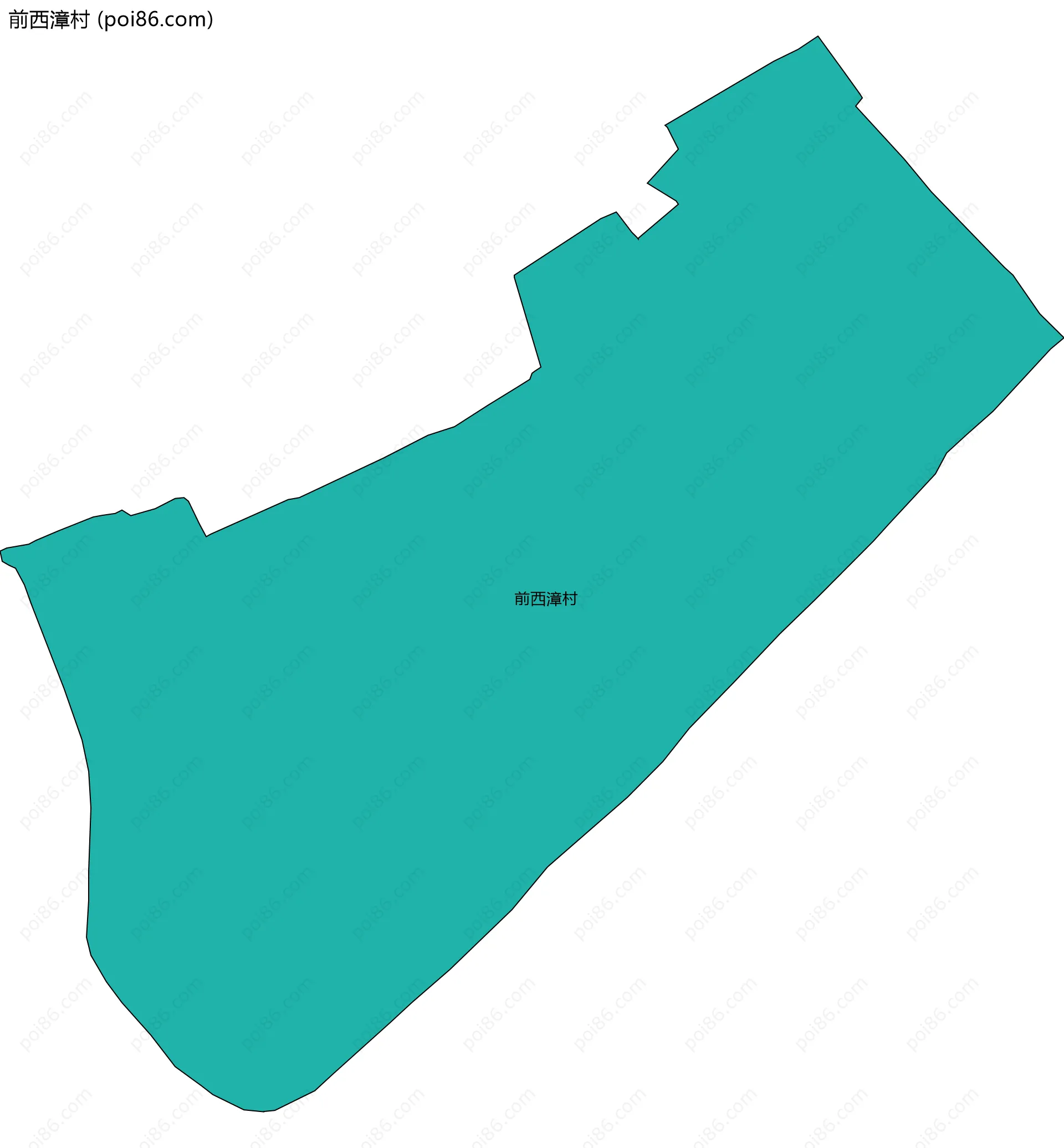 前西漳村边界地图