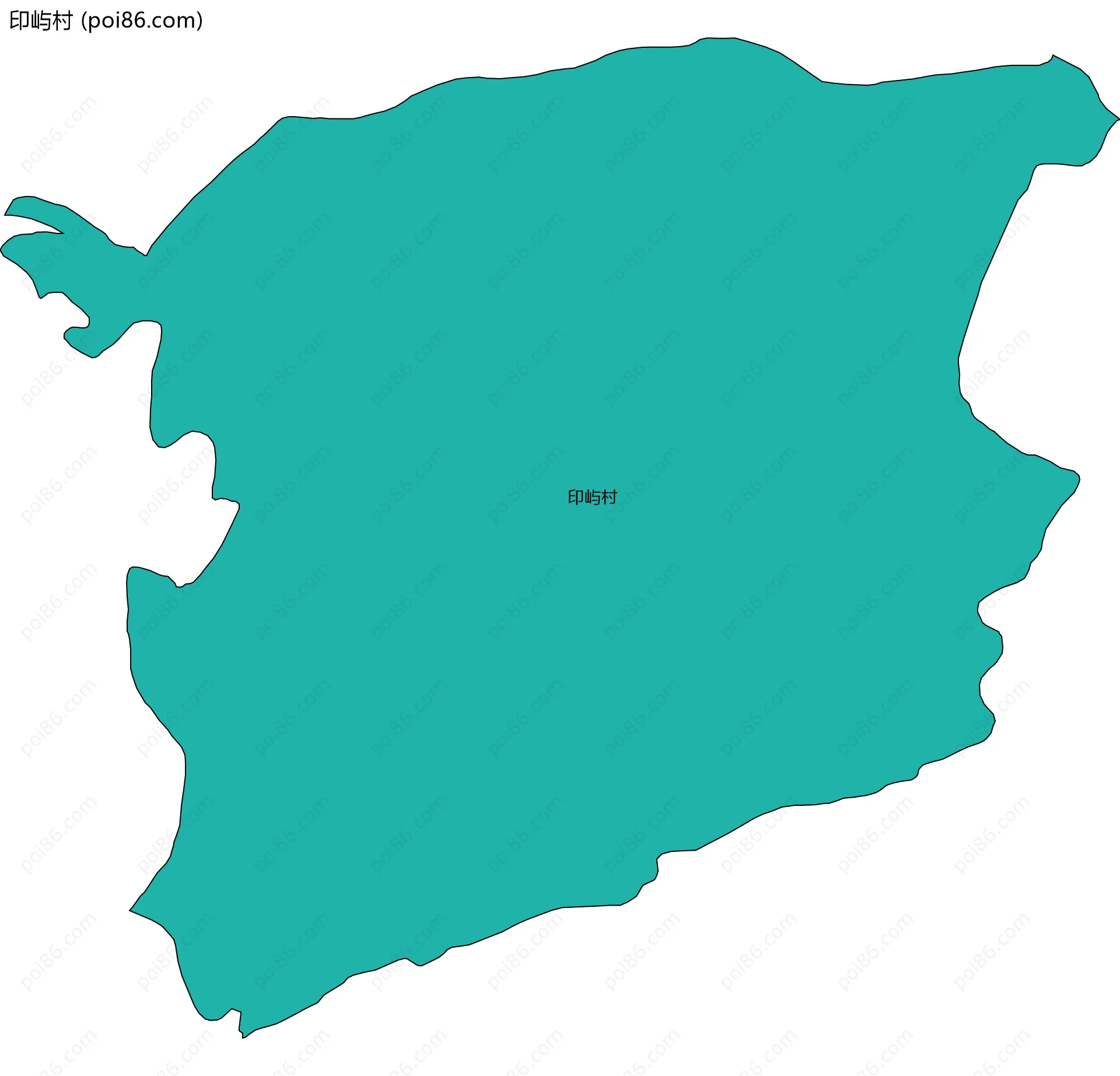 印屿村边界地图