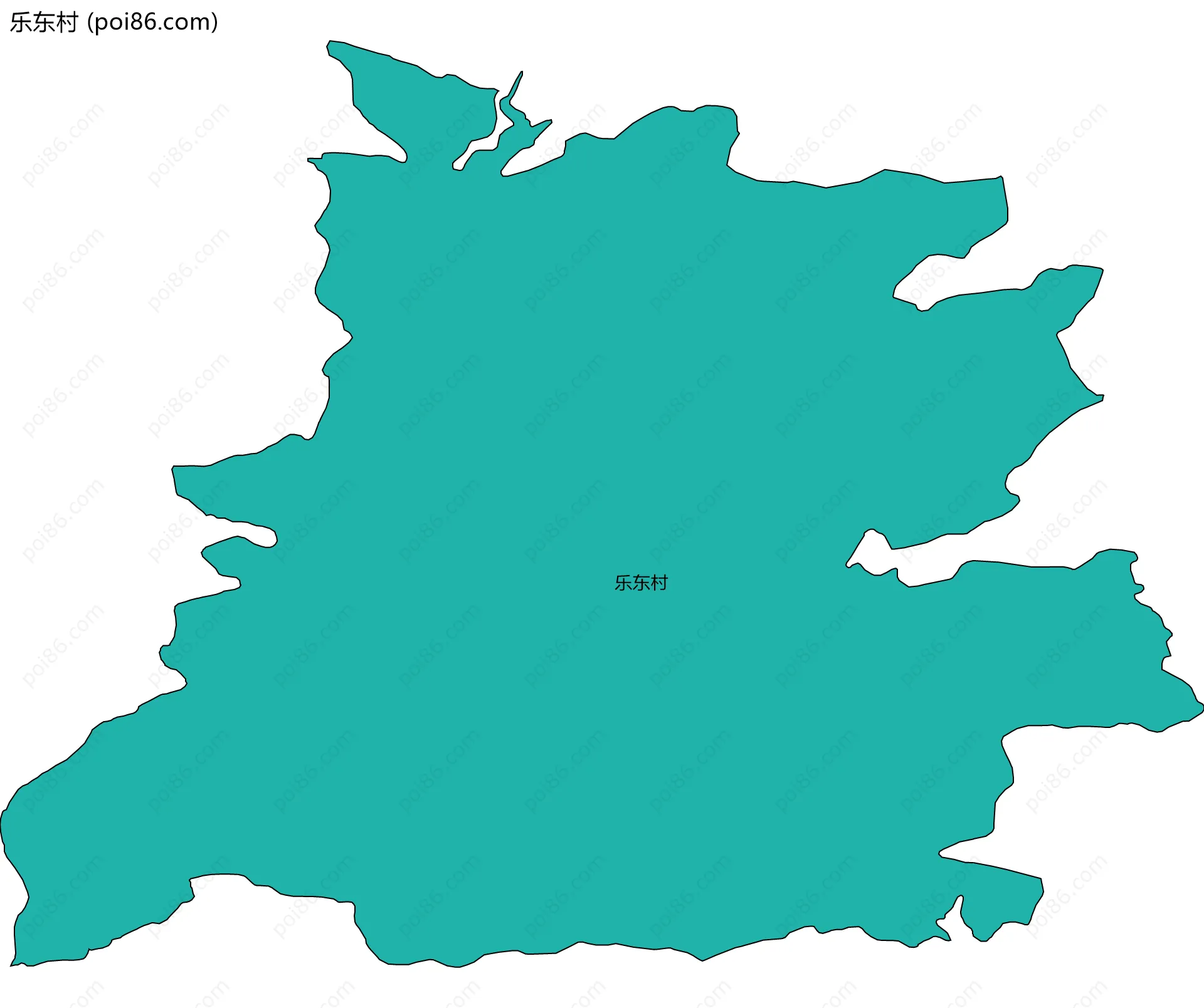 乐东村边界地图
