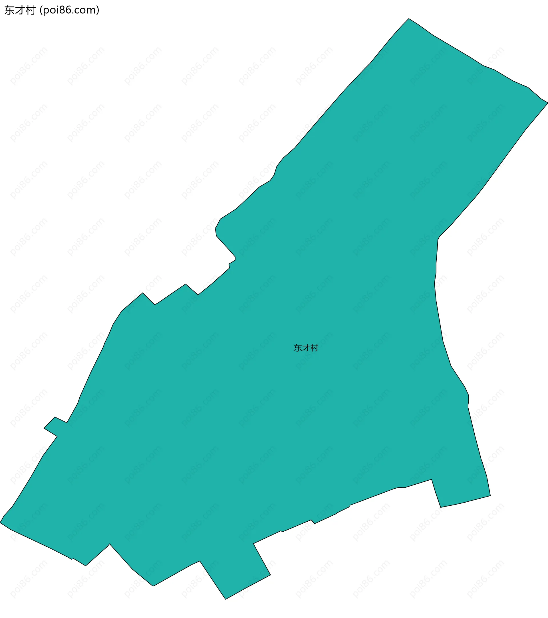 东才村边界地图