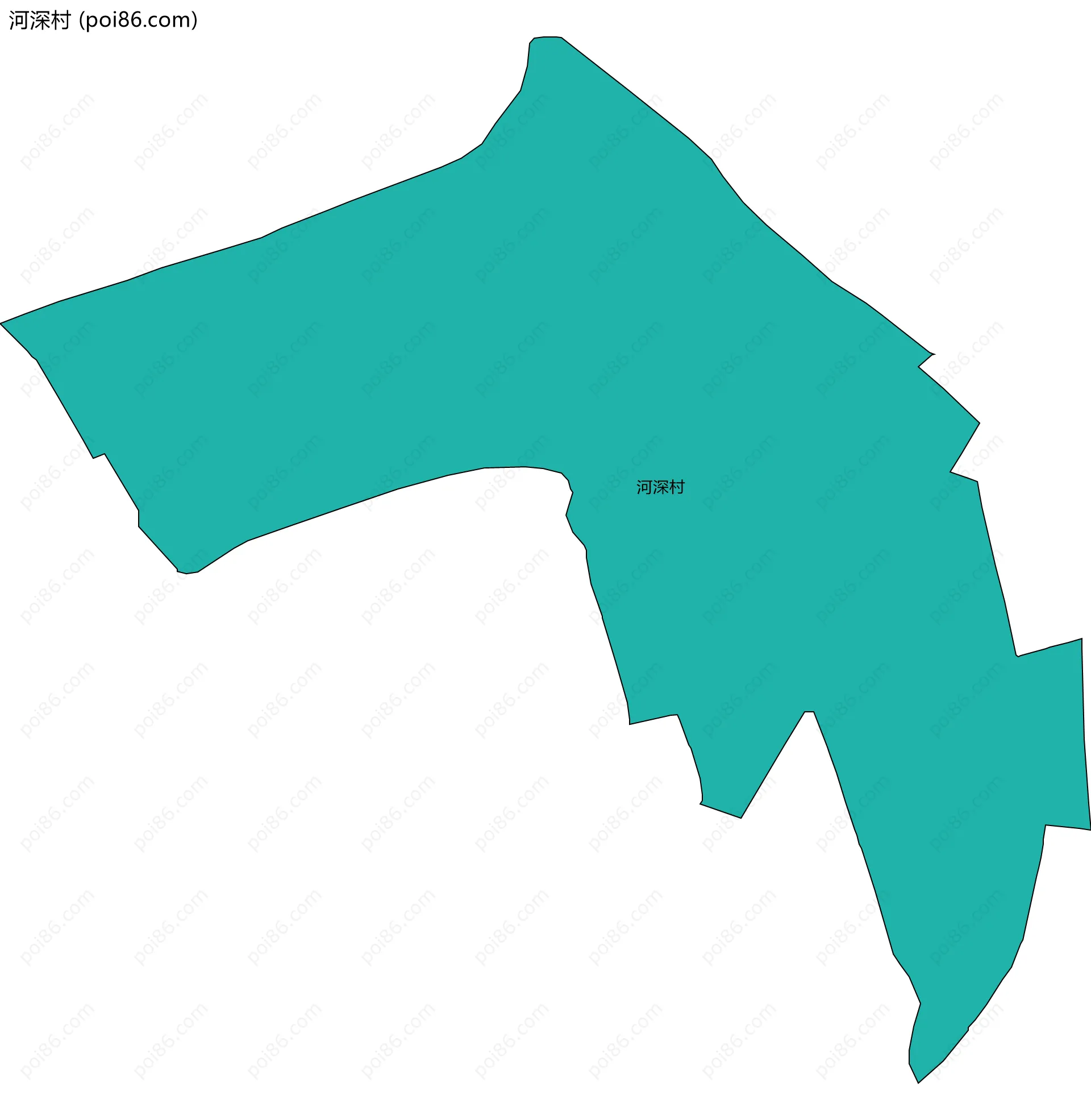河深村边界地图