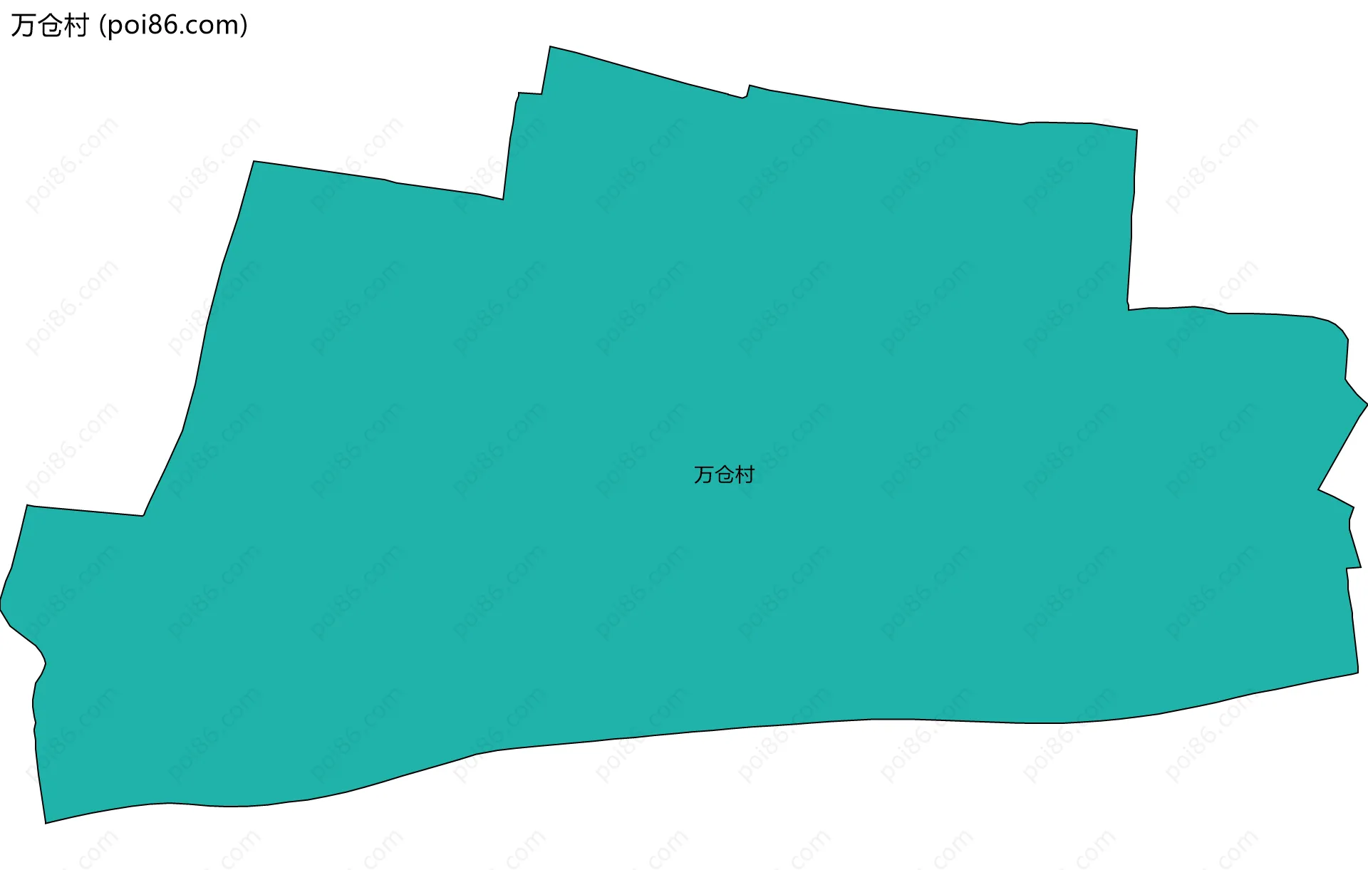 万仓村边界地图