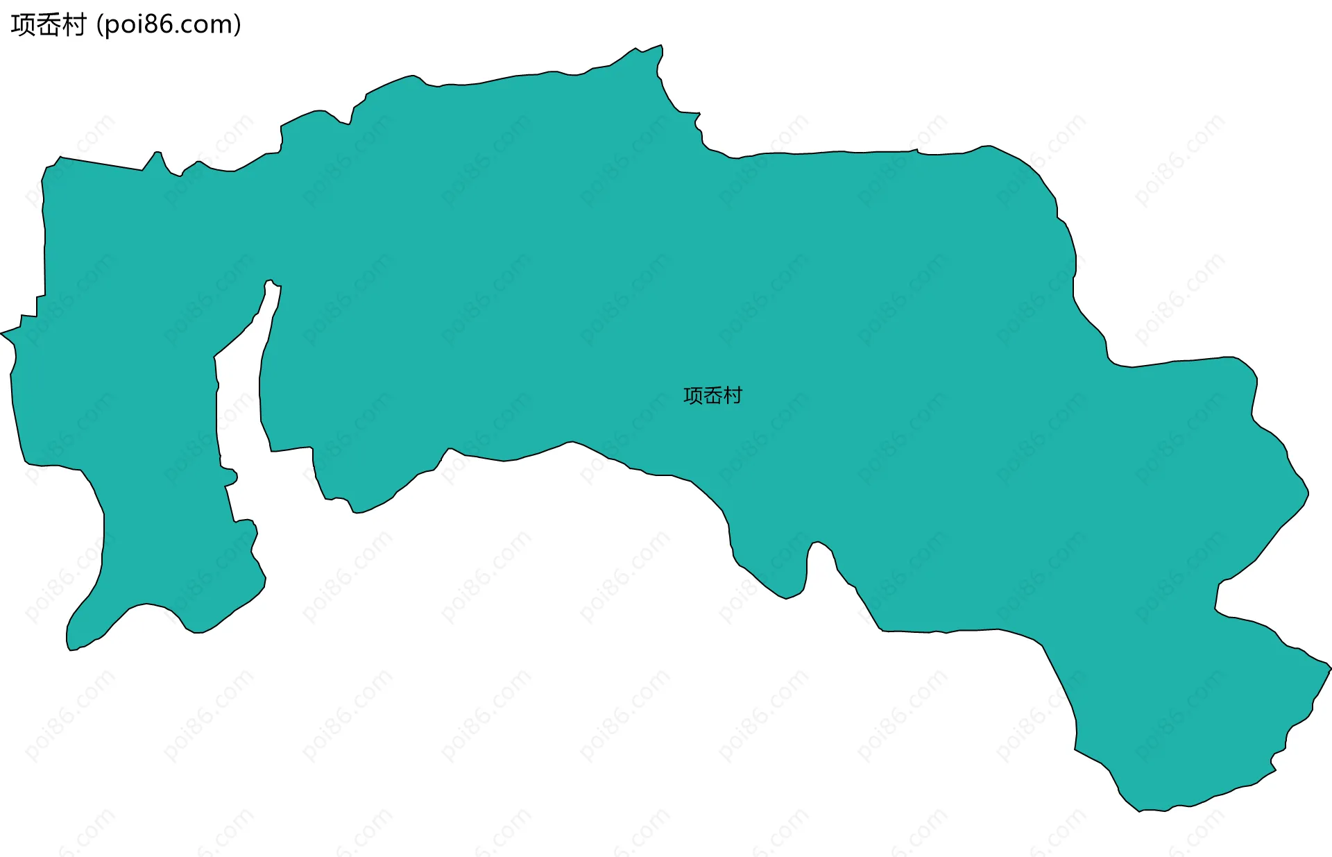 项岙村边界地图