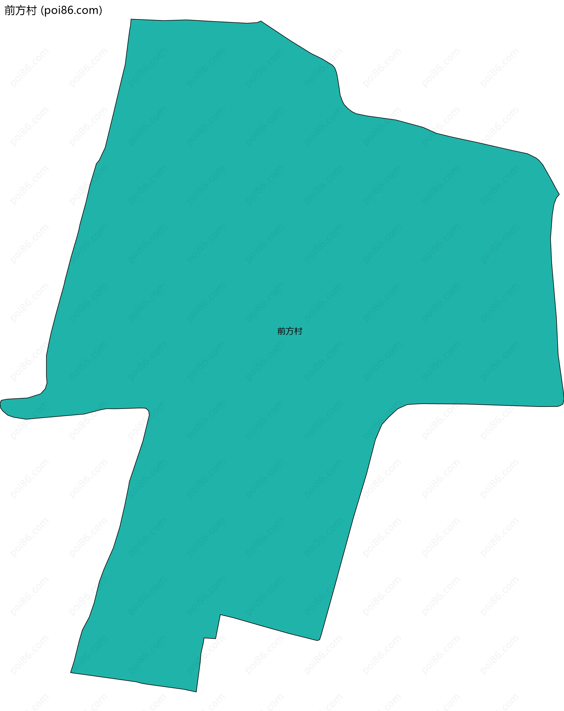 前方村边界地图