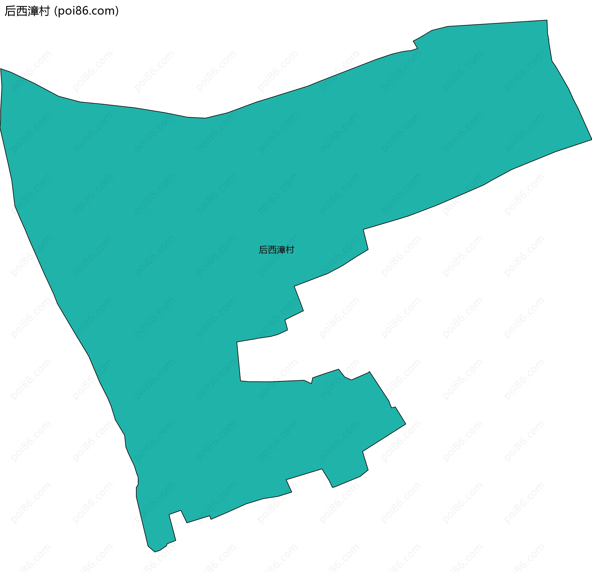后西漳村边界地图