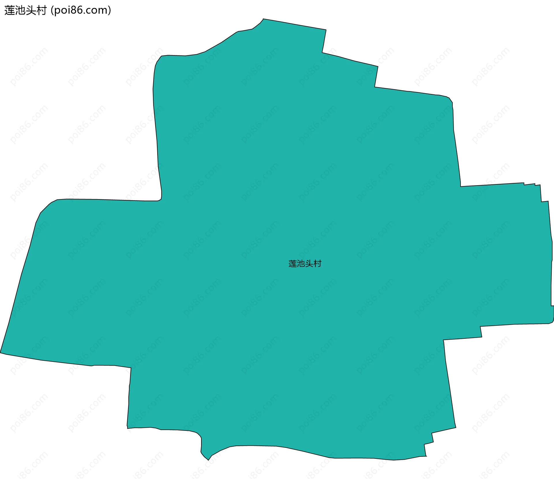 莲池头村边界地图