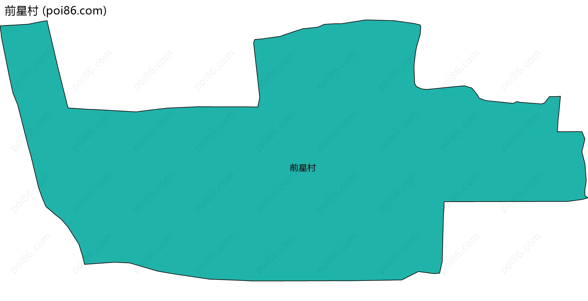 前星村边界地图
