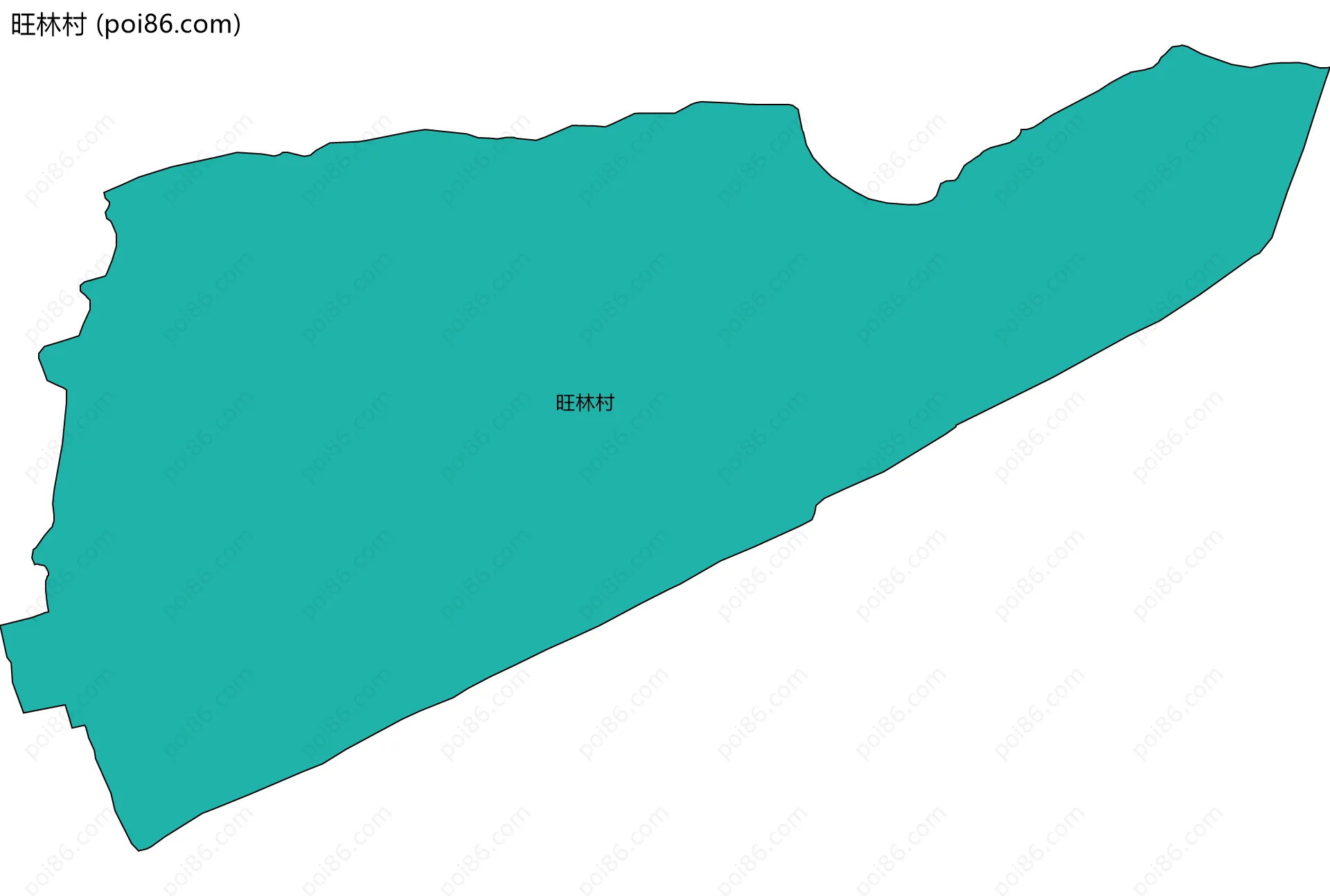 旺林村边界地图