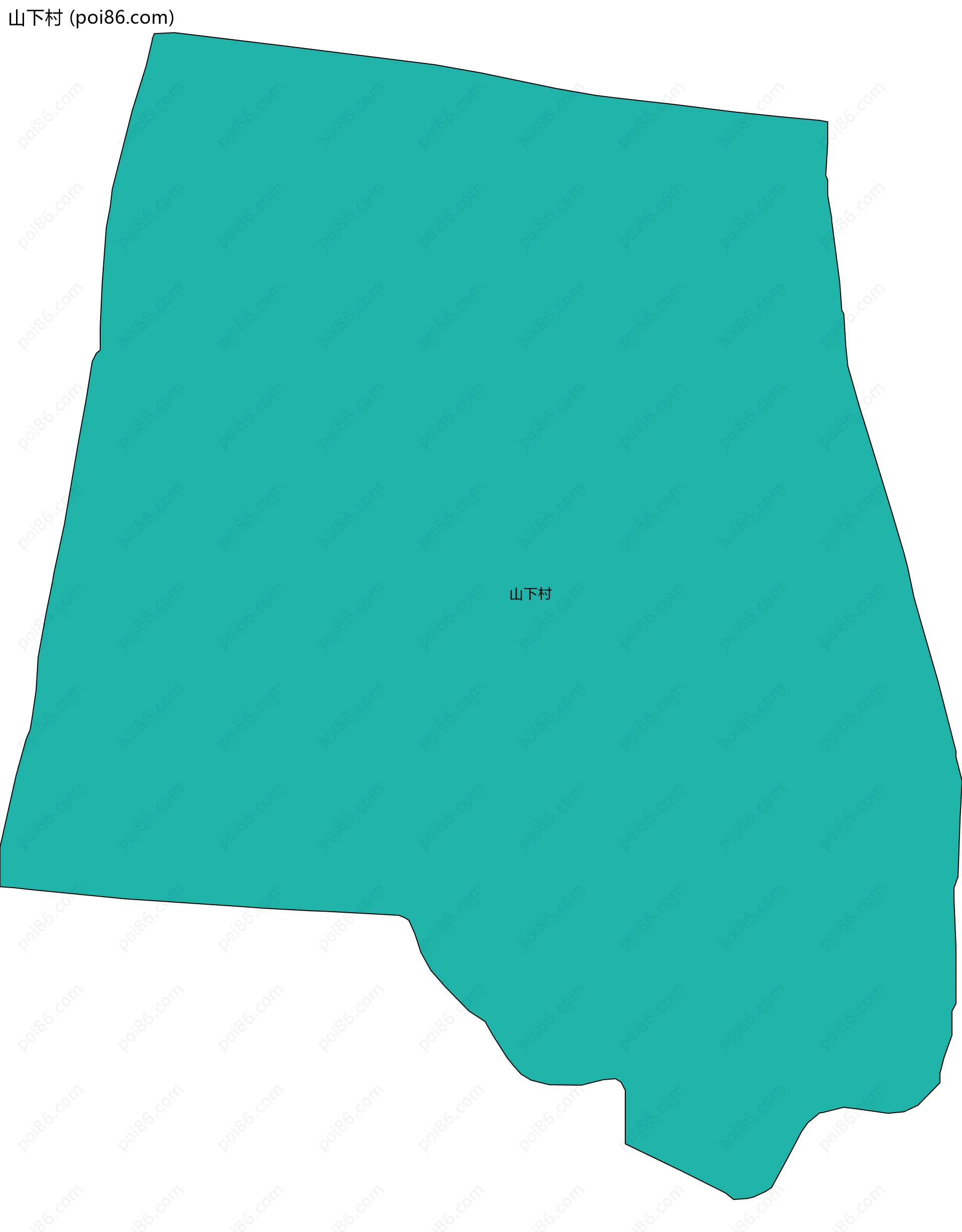 山下村边界地图